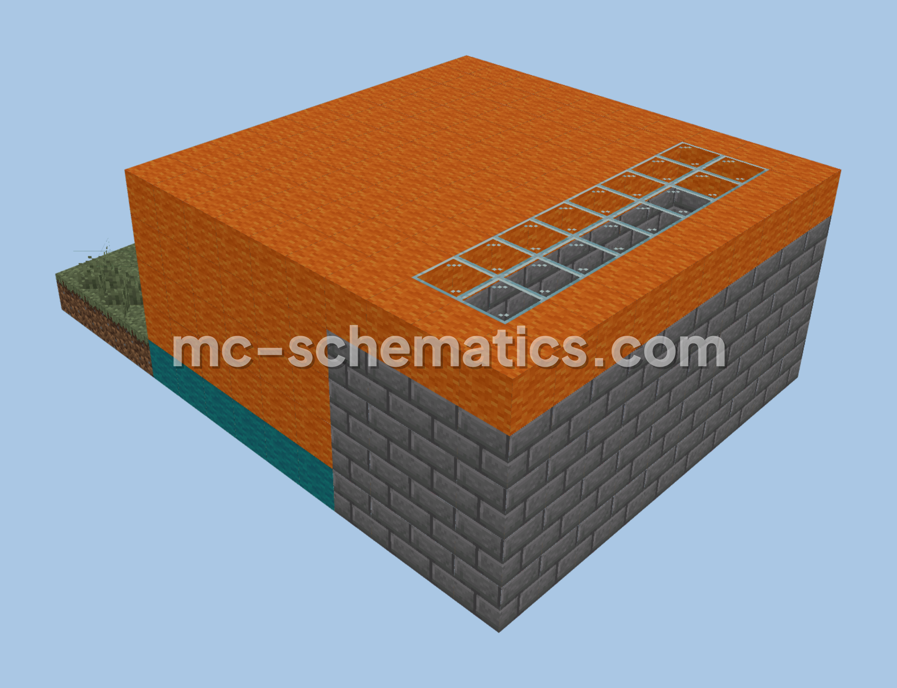 Fast Food Restaurant Minecraft schematic preview