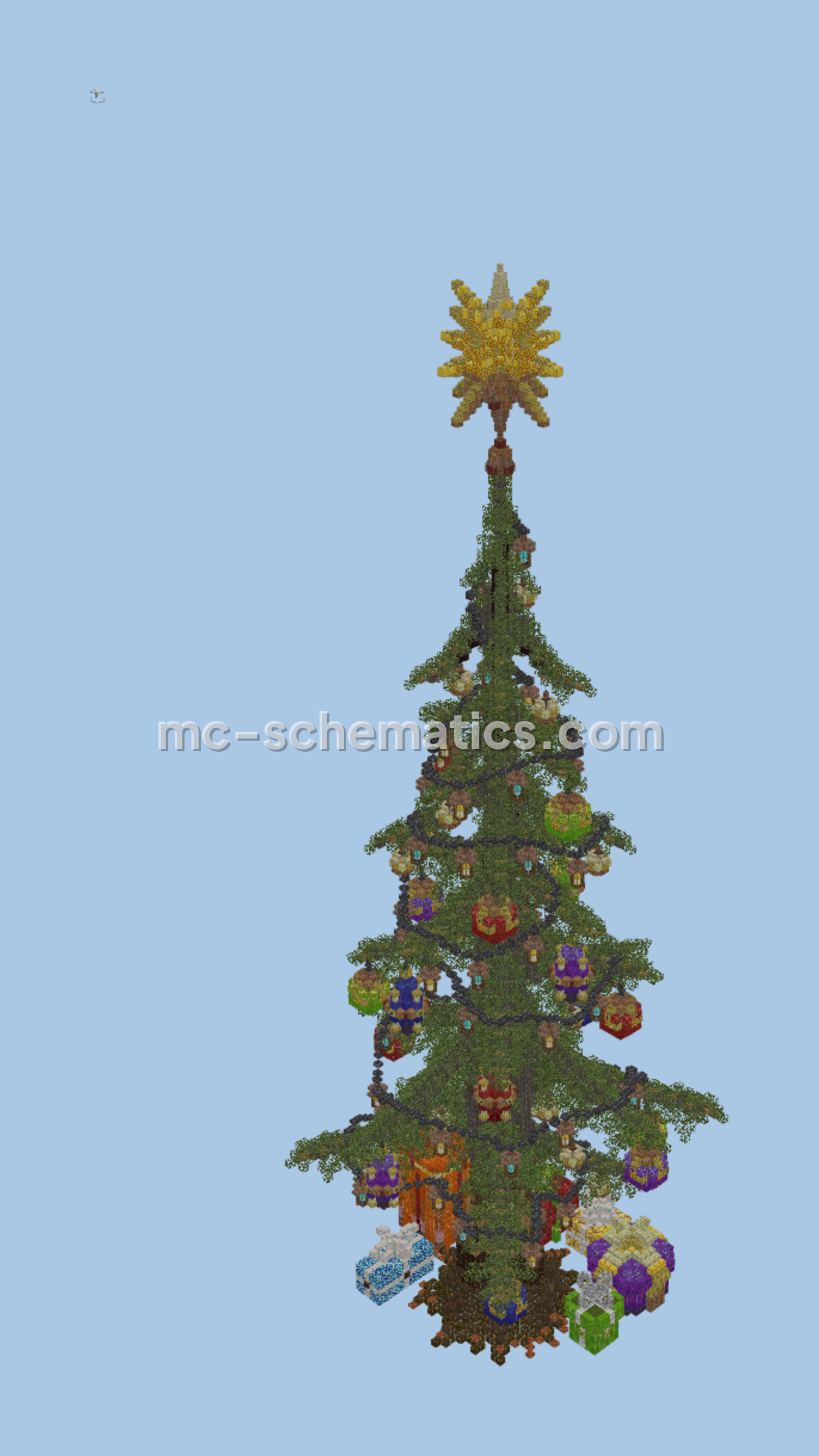 Christmas Tree Minecraft schematic preview