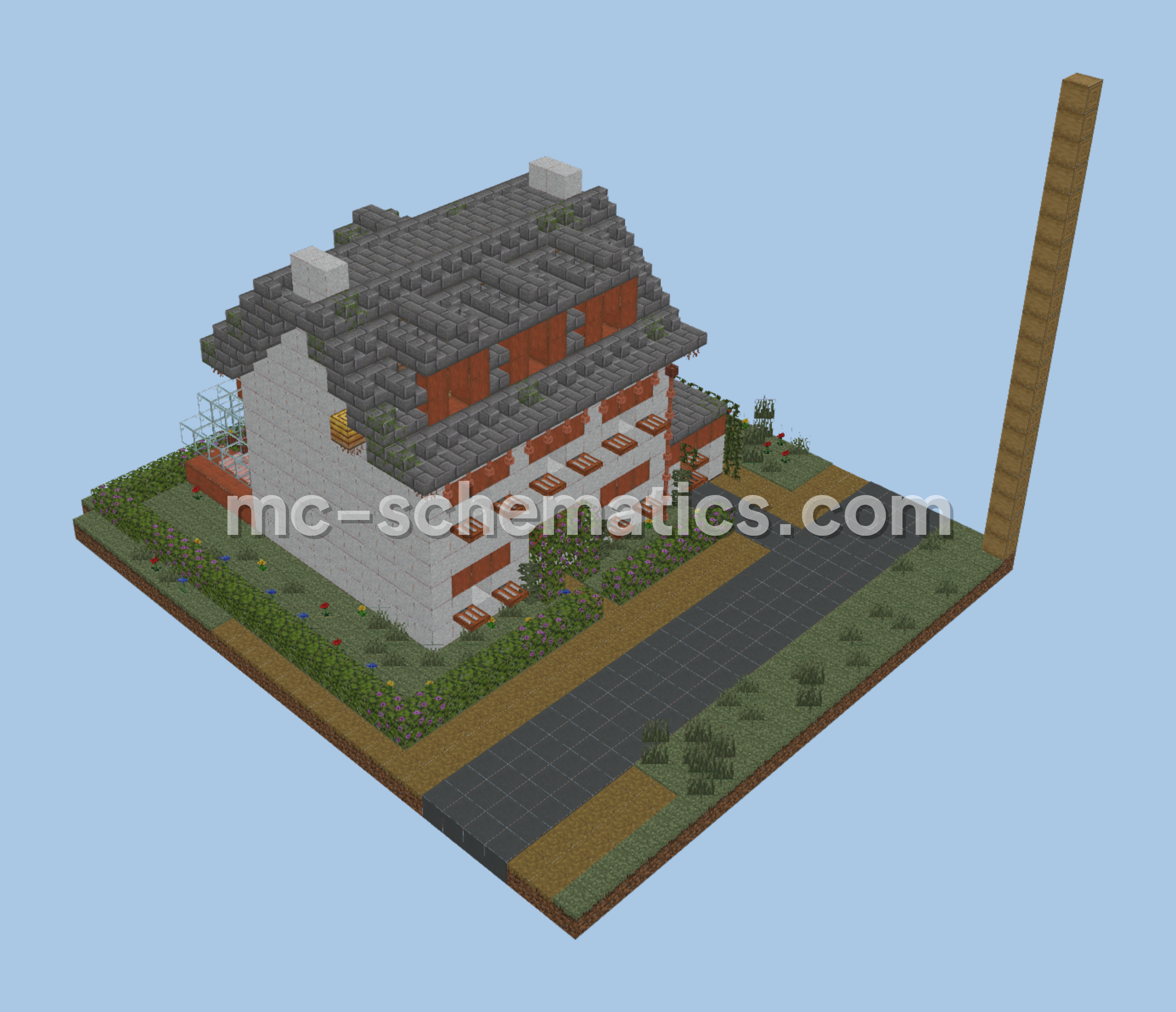 Finistere Farmhouse Minecraft schematic preview