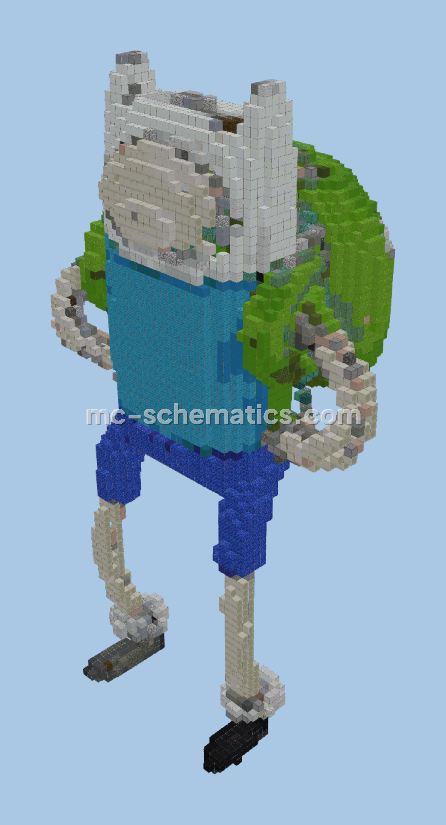 Finn Build Minecraft schematic preview
