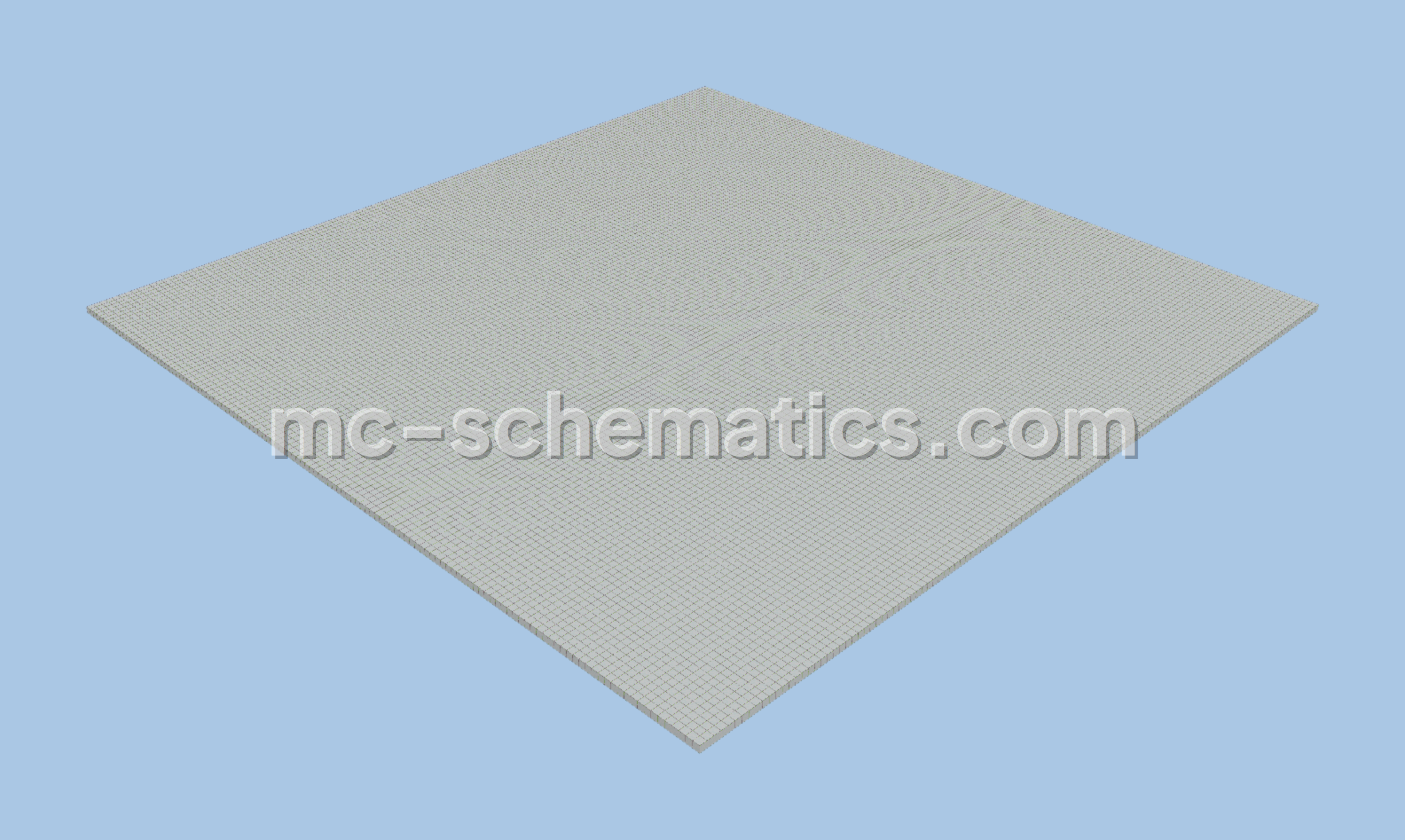 Flat Snow Block Template Minecraft schematic preview