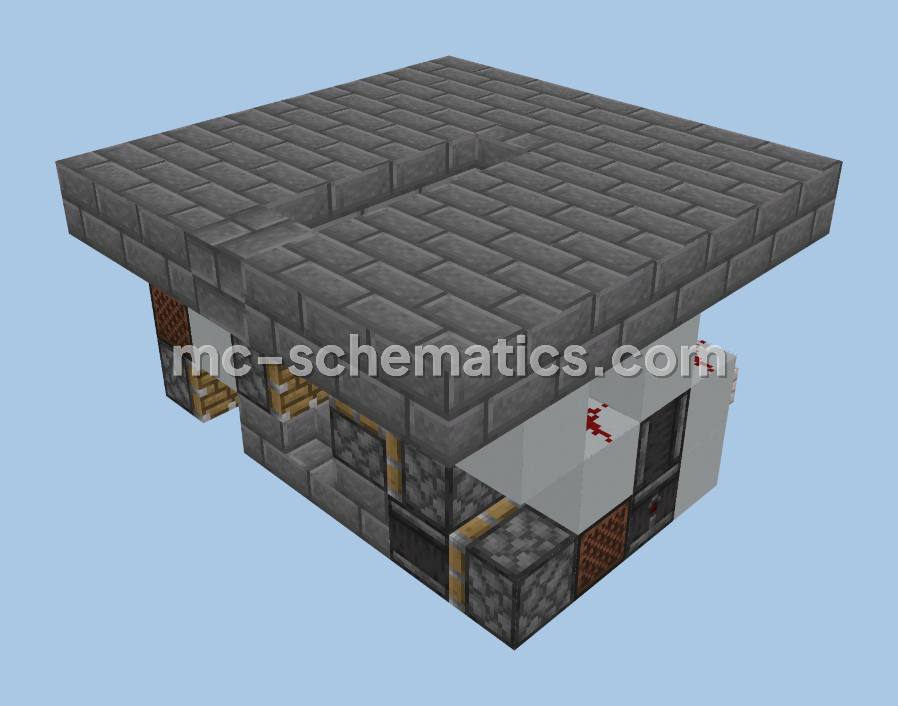 Floor Hidden Staircase Minecraft schematic preview