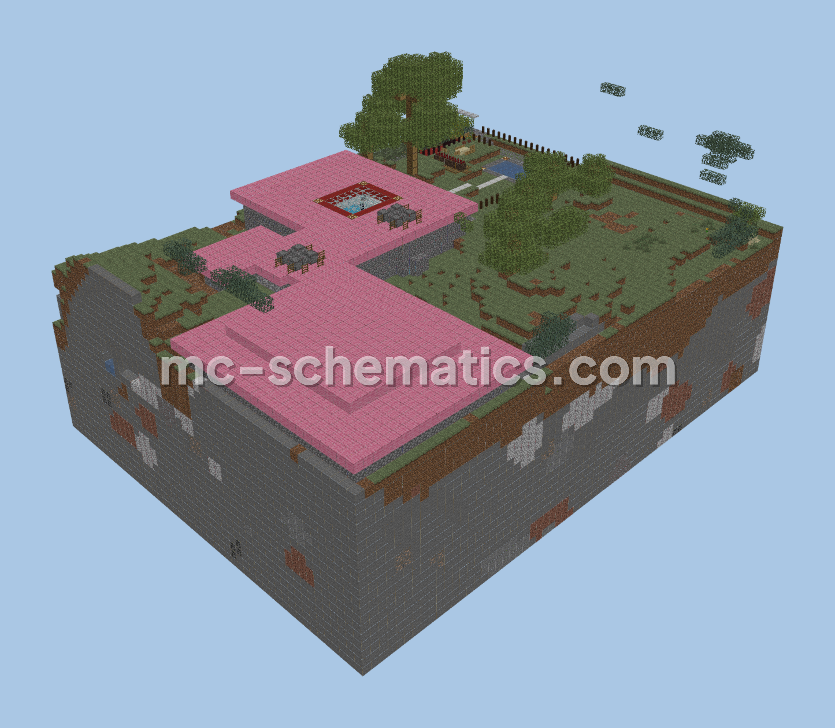 Pink Sheep Science Lab Schematic Minecraft schematic preview