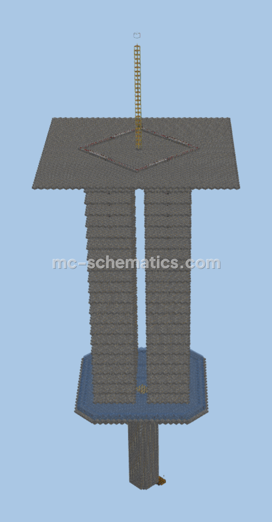 Four Module Mob Grinder Minecraft schematic preview