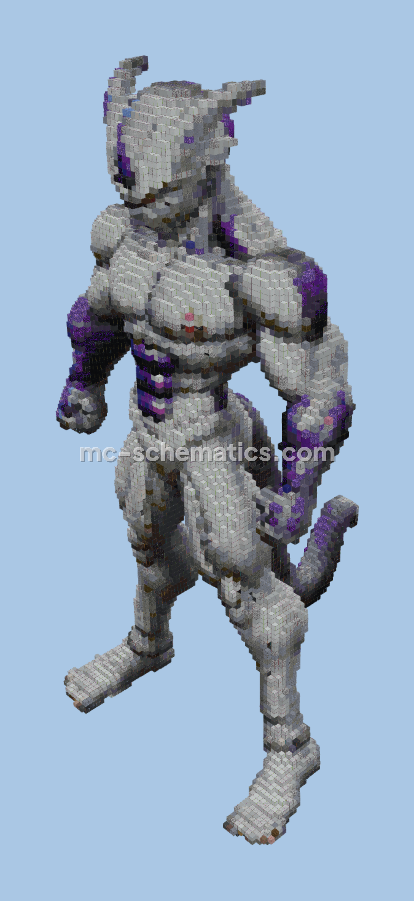 Frieza Statue Minecraft schematic preview