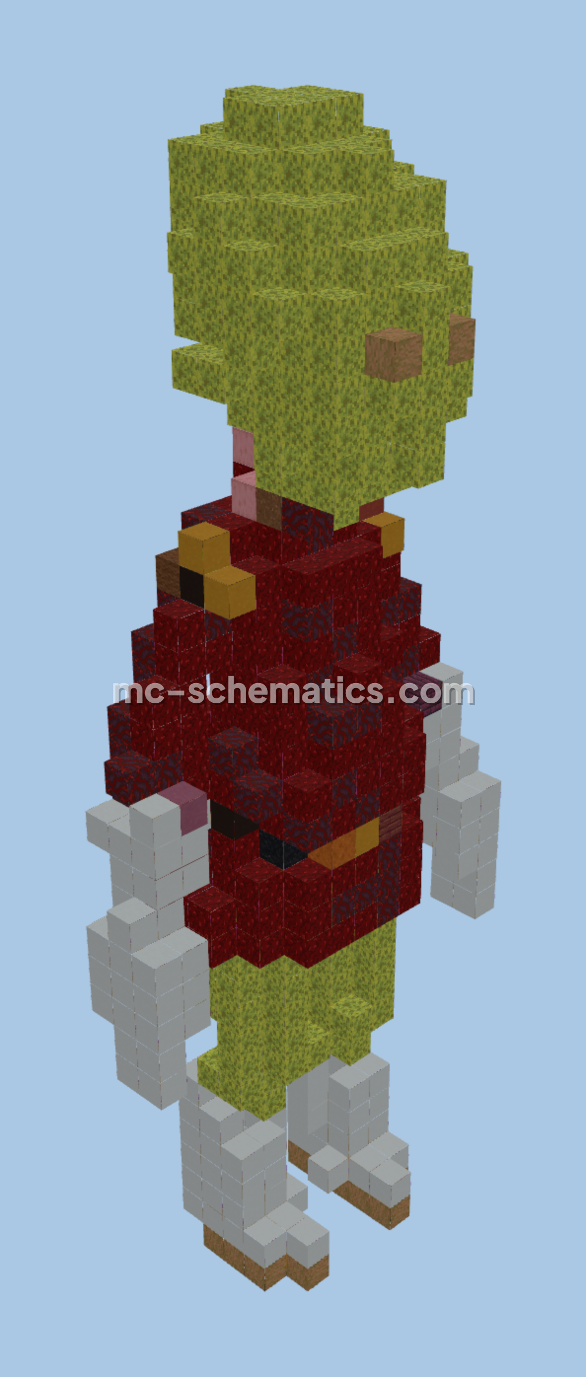 Futurama Kif Kroker Small Build Minecraft schematic preview