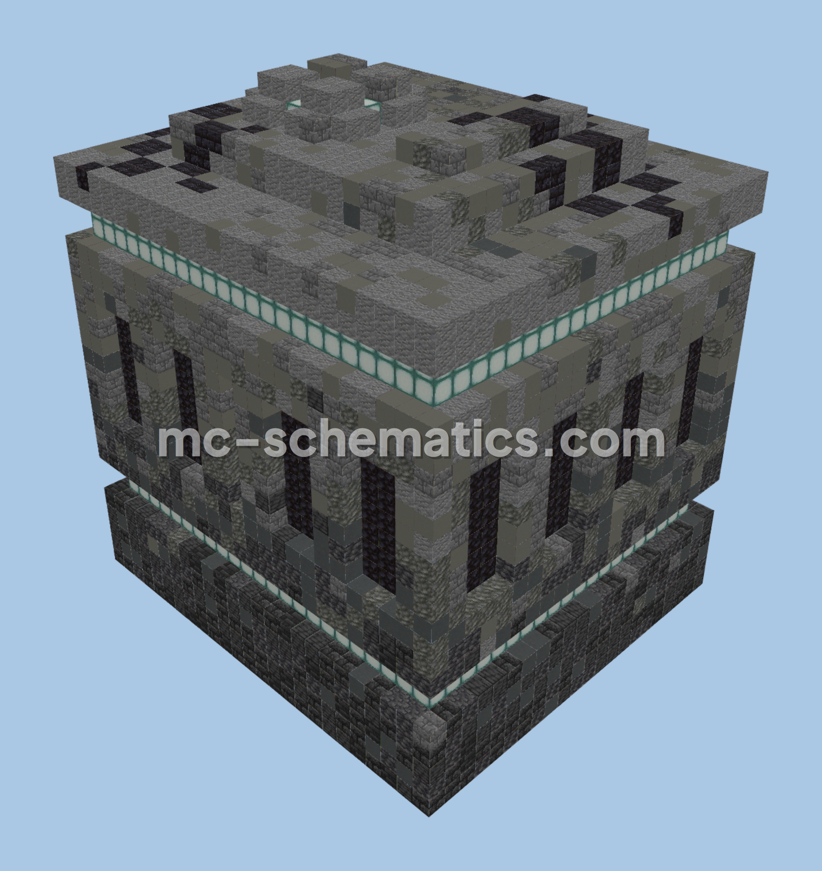 Futuristic Sci Fi House Minecraft schematic preview