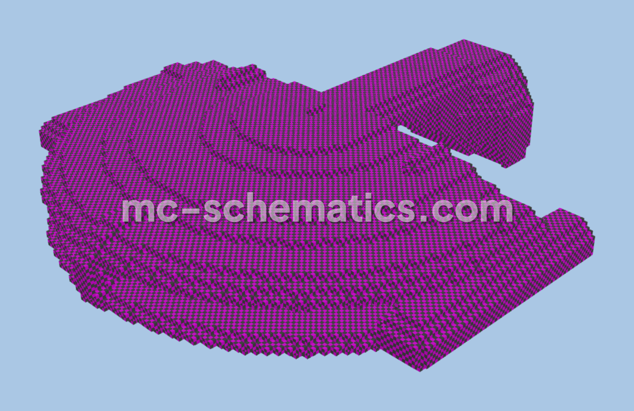 Futuristic War Machine Minecraft schematic preview