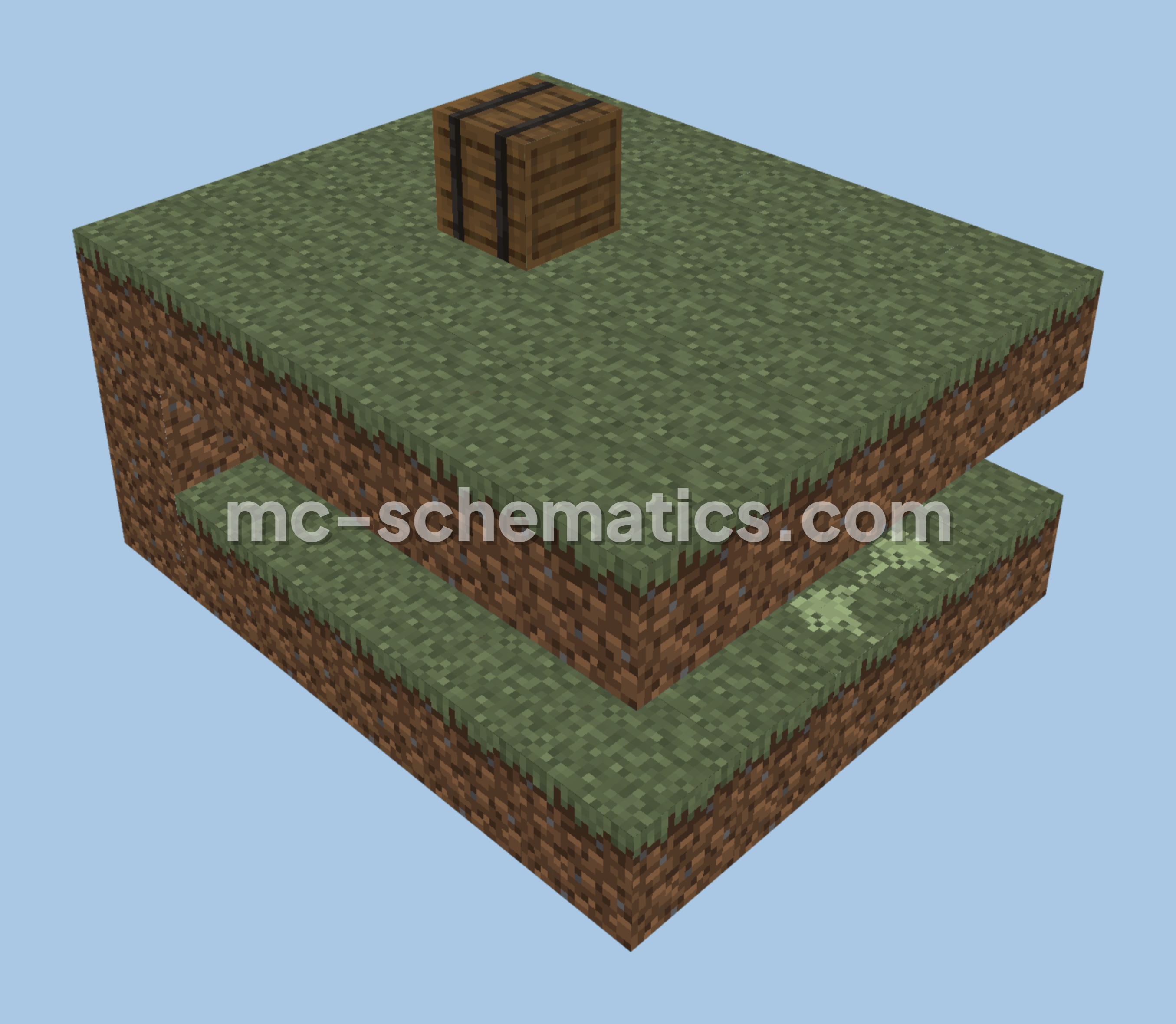 Survival Garbage Disposal Unit Minecraft schematic