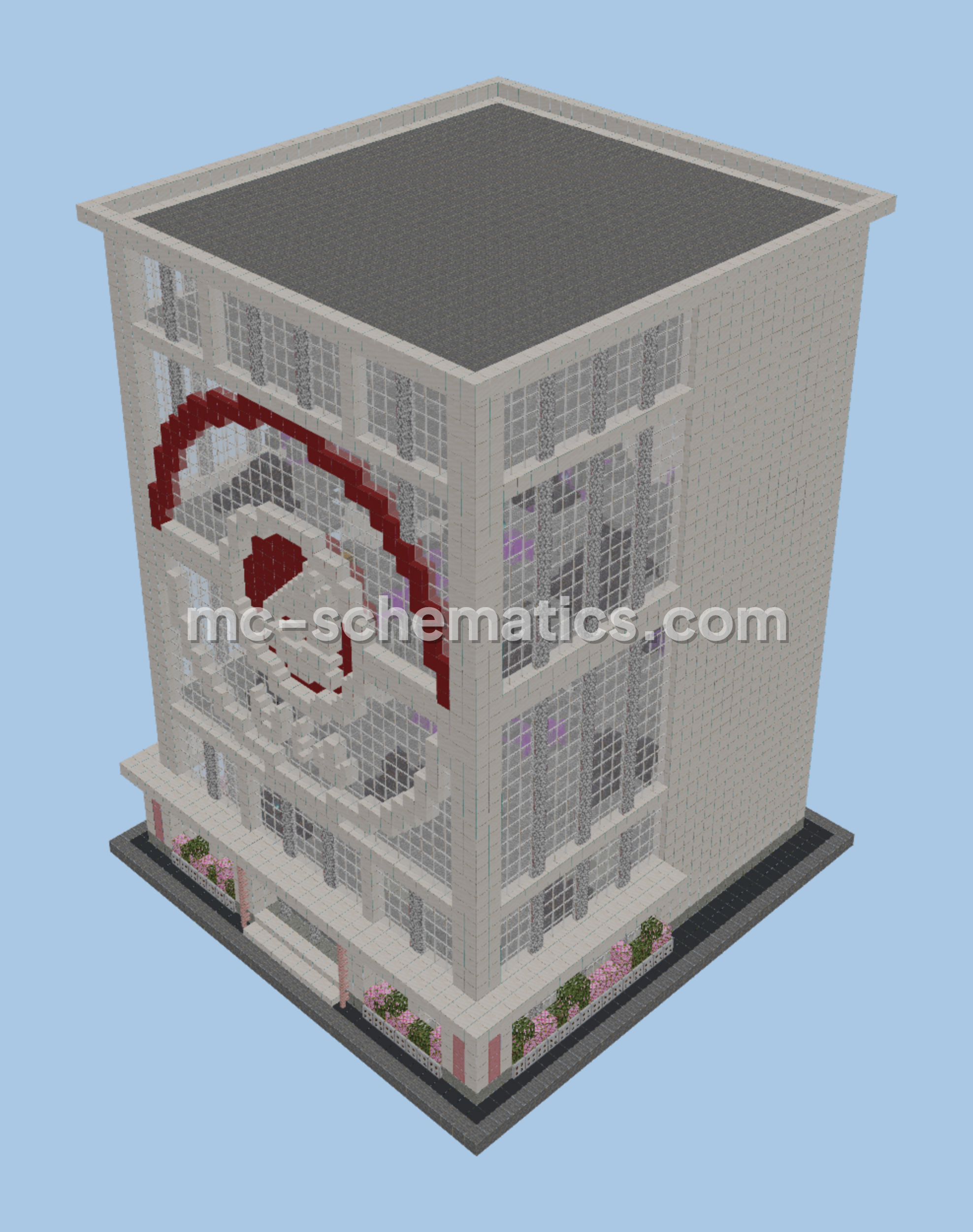 Ghost Pokemon Gym Minecraft Build Minecraft schematic preview