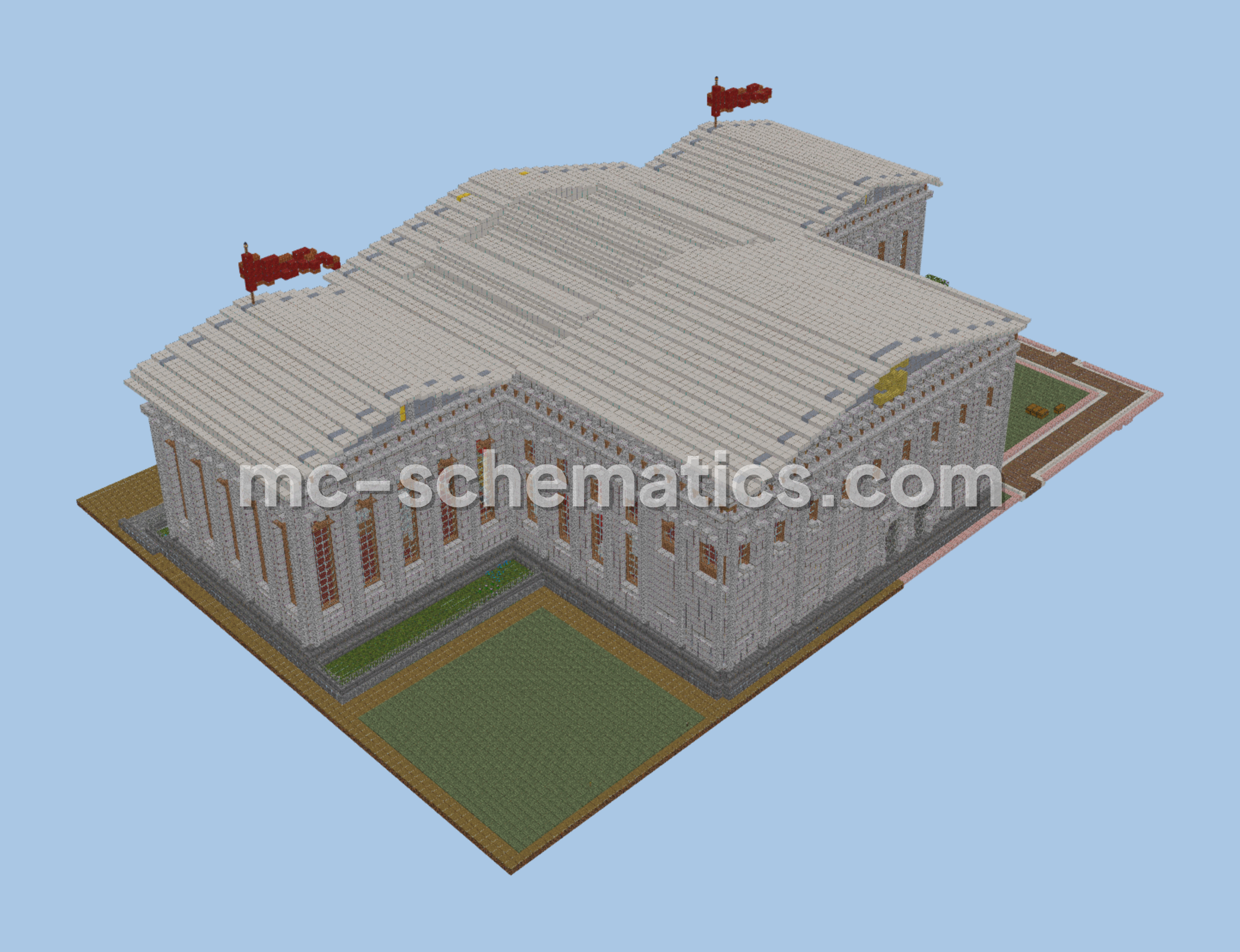 Giant Bank Structure Minecraft schematic preview