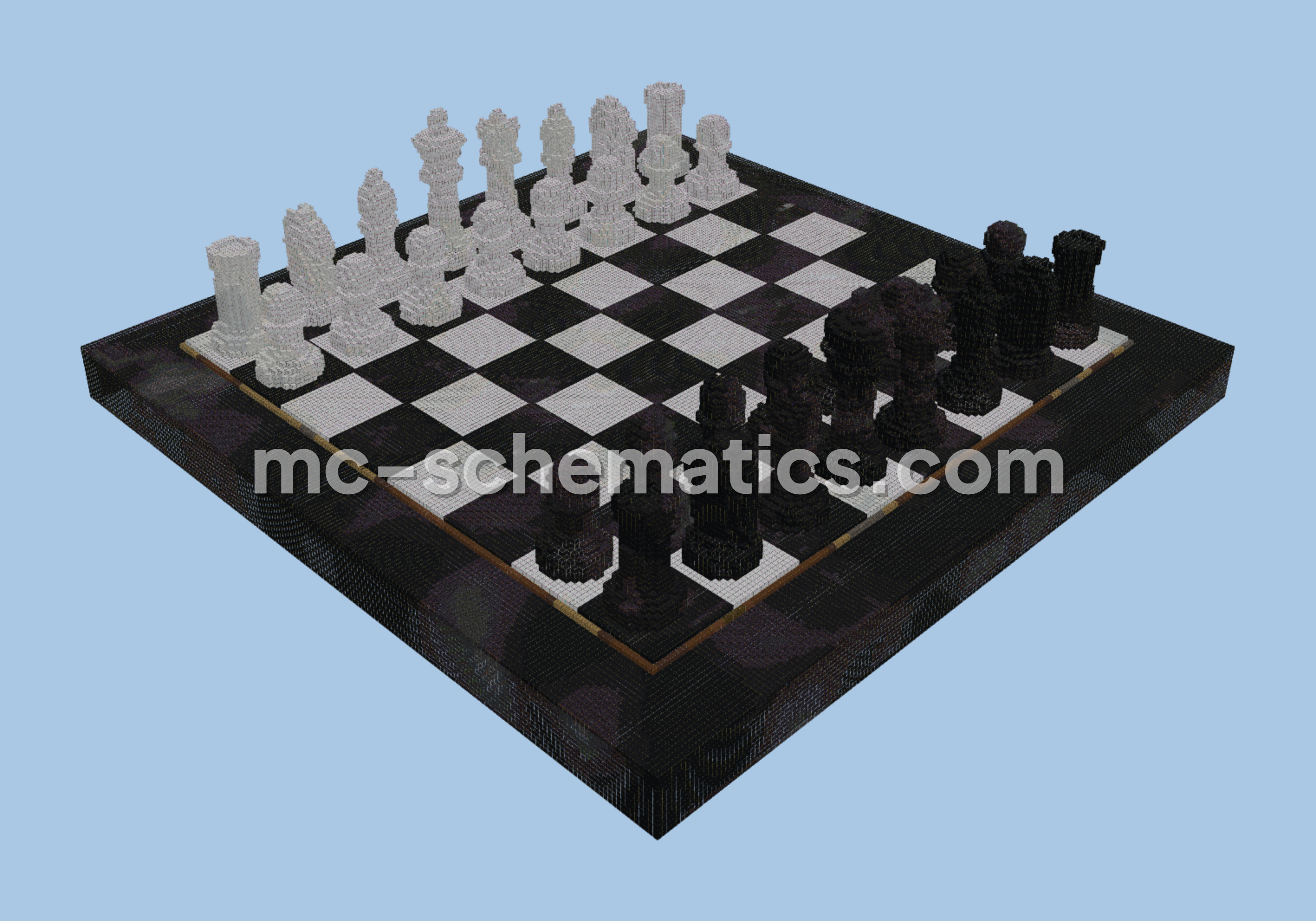 Giant Chess Set Minecraft schematic preview