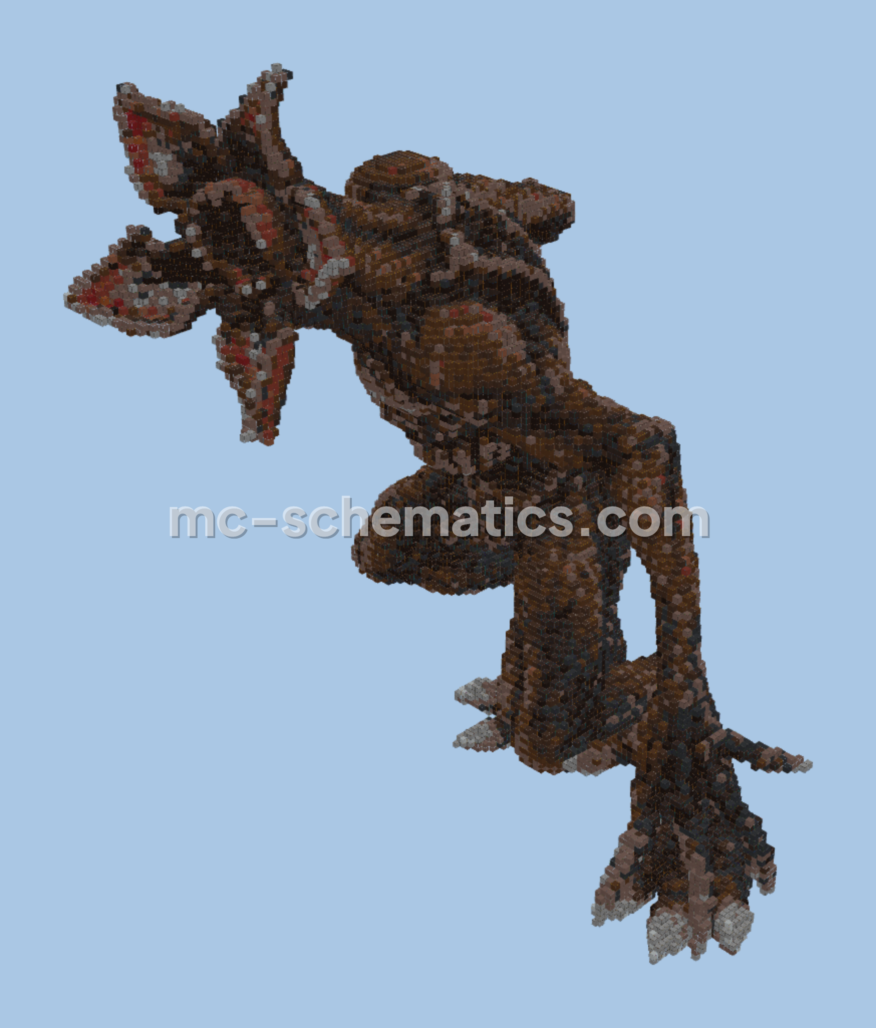 Giant Demogorgon Statue Minecraft schematic preview