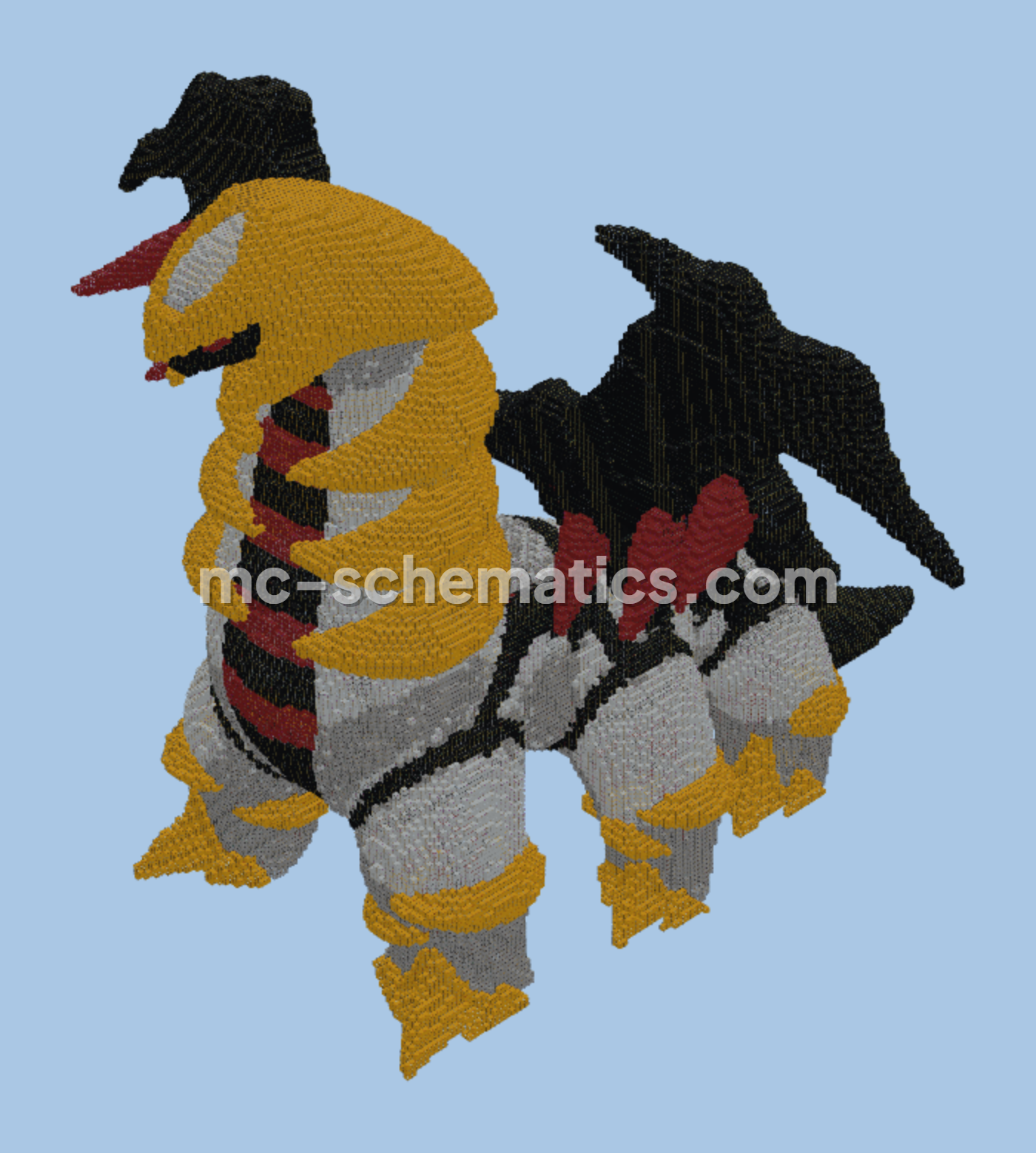 Giant Giratina Statue Minecraft schematic preview