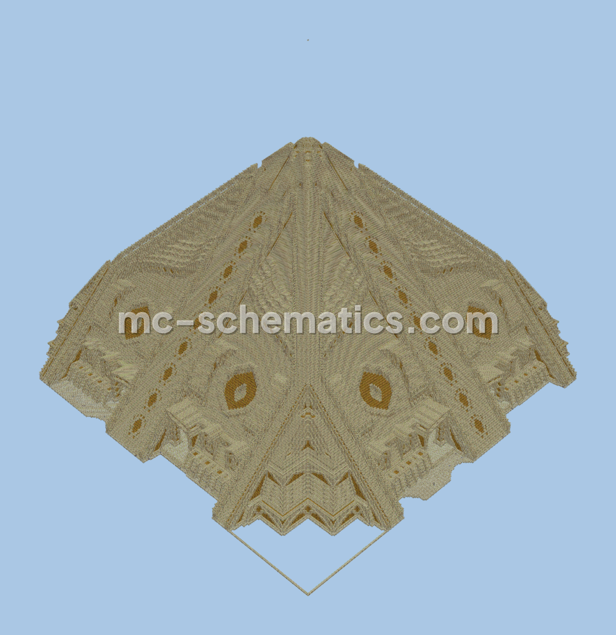 Giant Pyramid Structure Minecraft schematic preview
