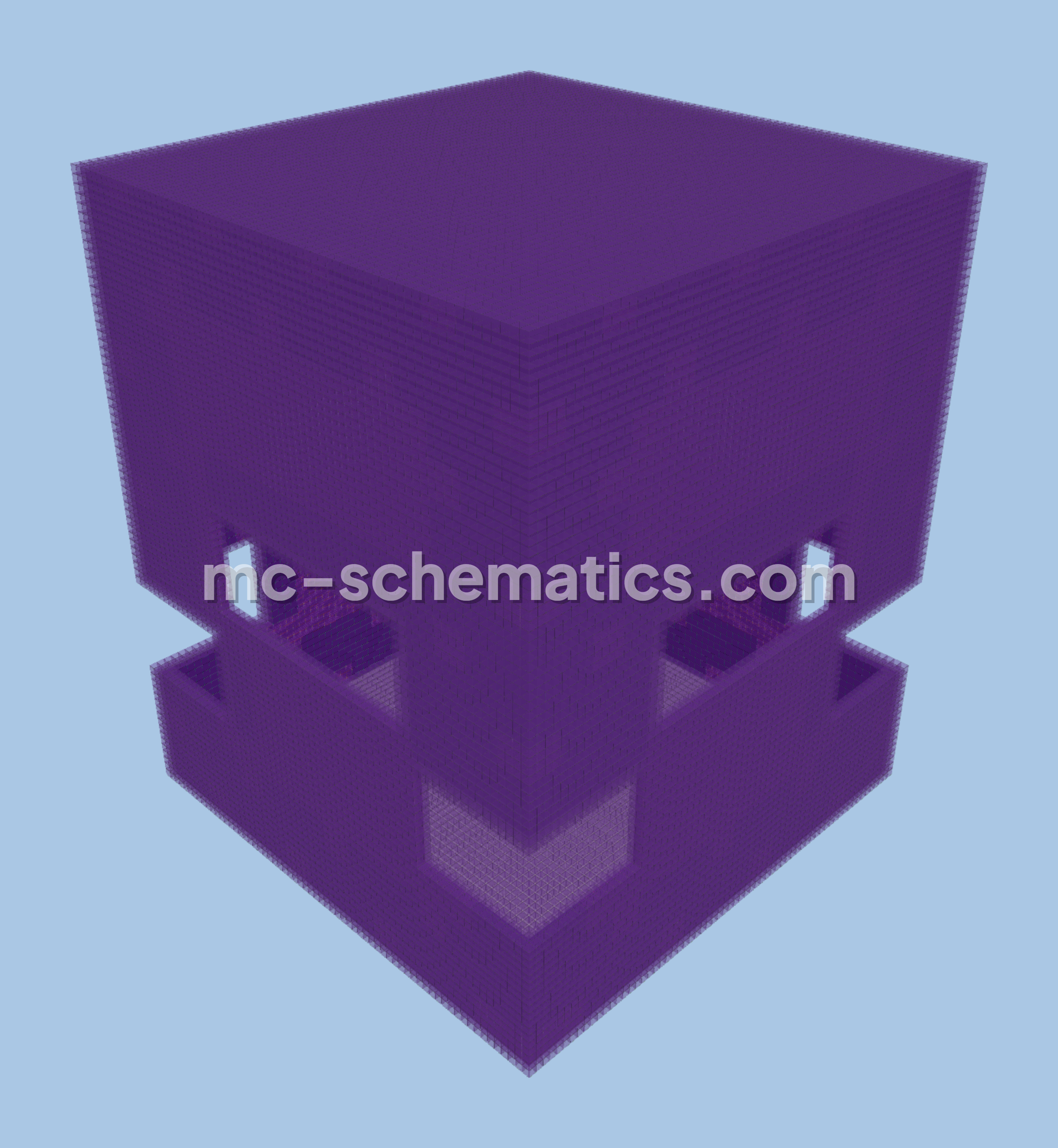 Giant Shulker Shell Farm Minecraft schematic