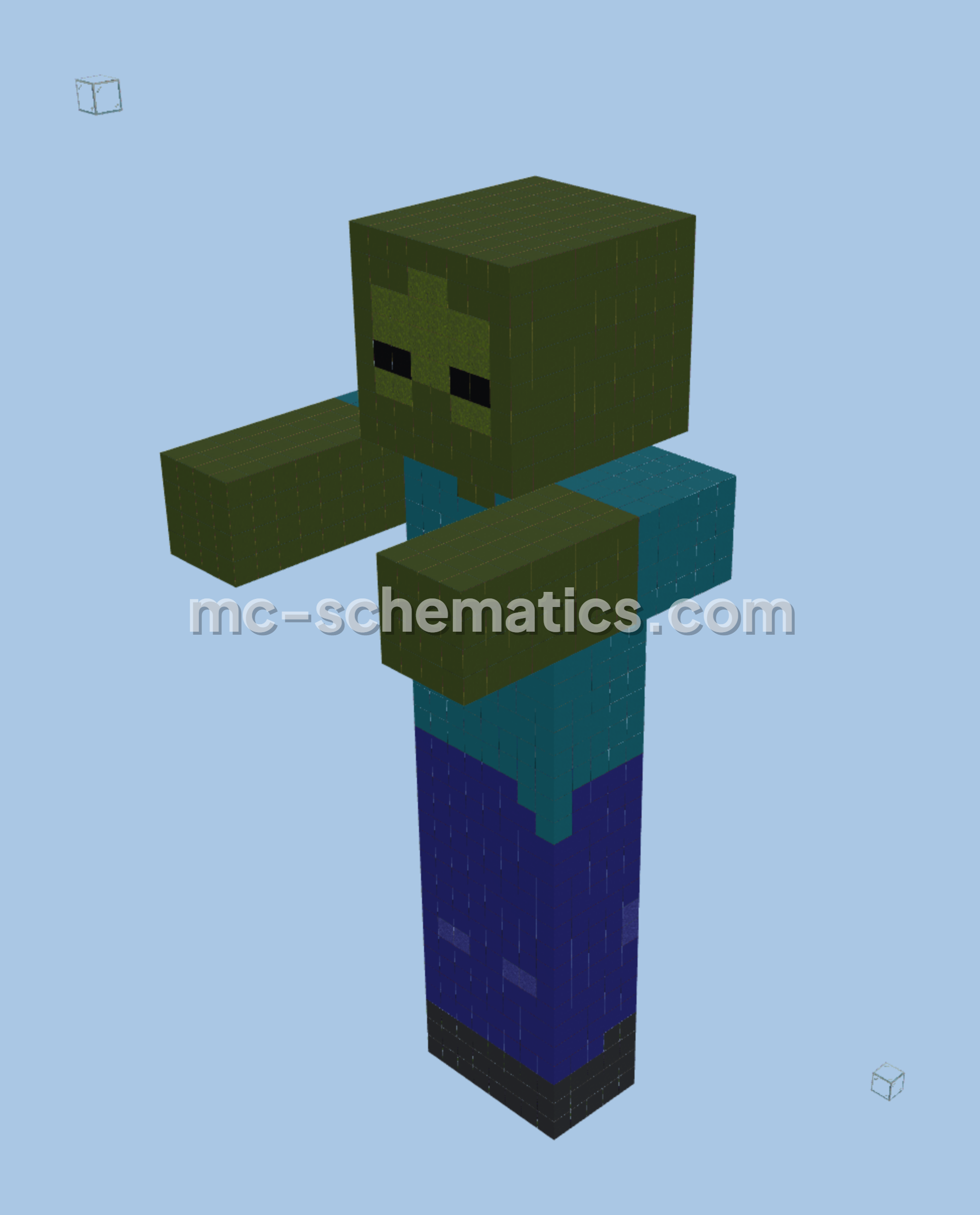 Giant Zombie House Minecraft Build Minecraft schematic preview