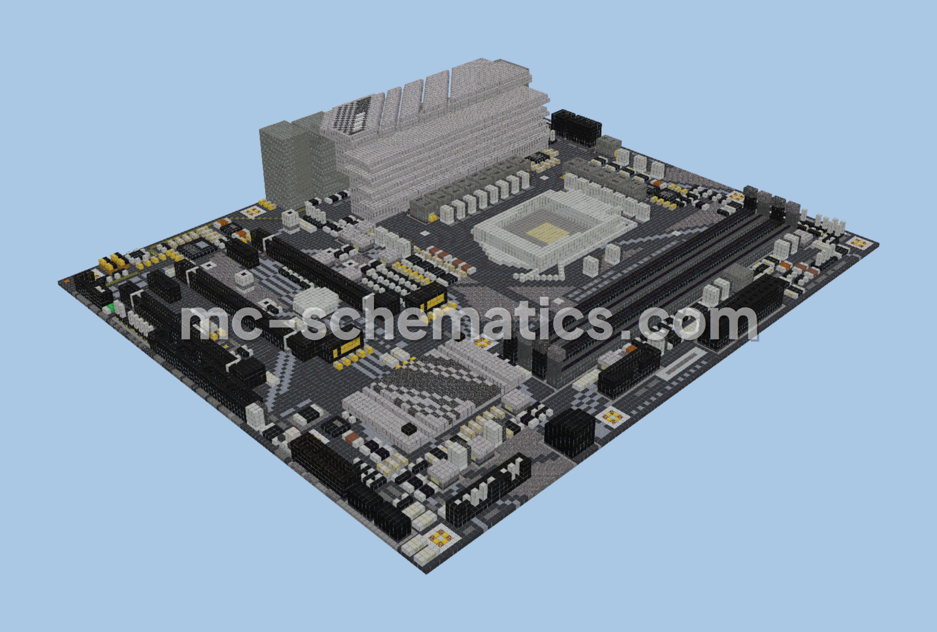Gigabyte Z590 UD Motherboard Replica Minecraft schematic preview