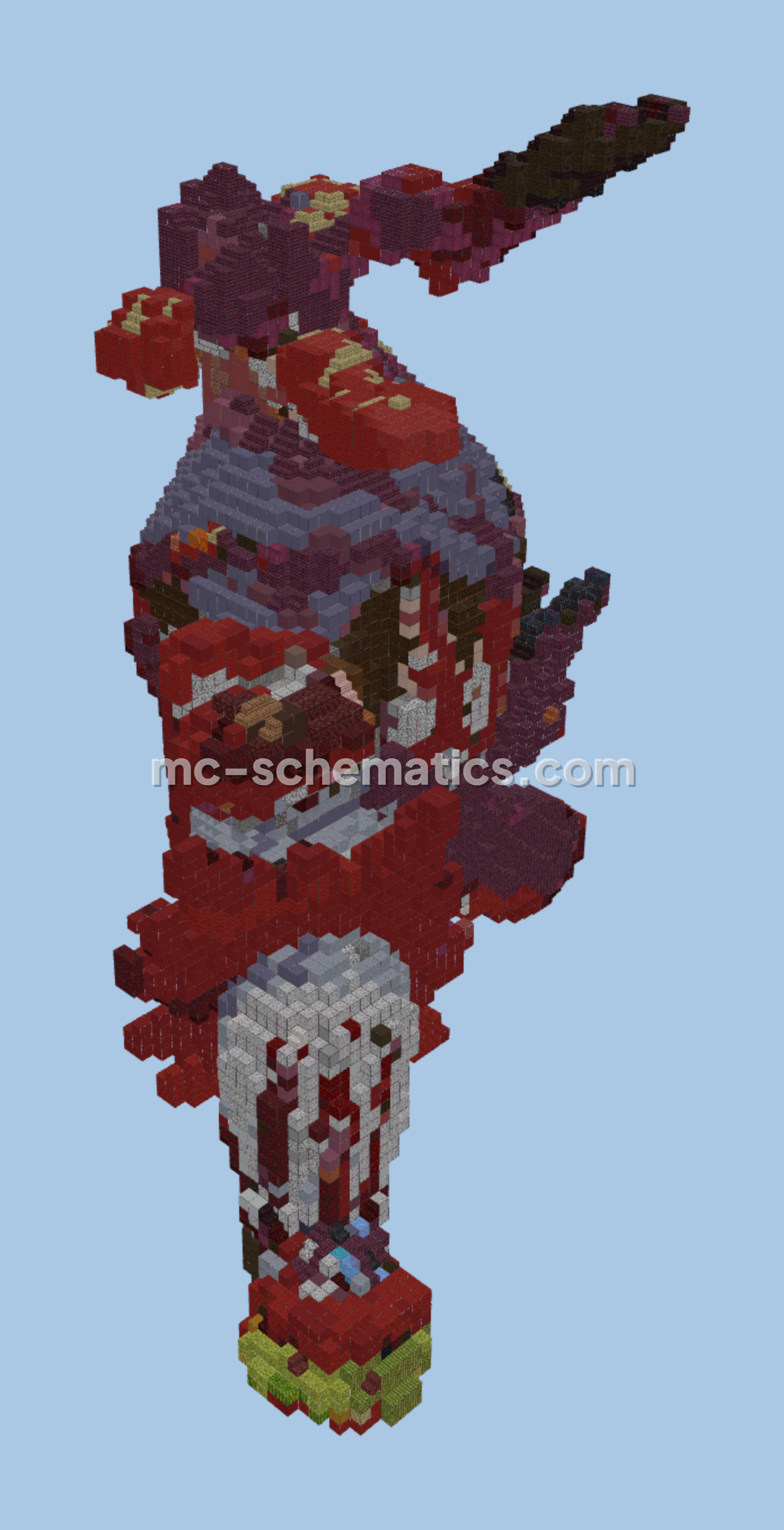 Gigantamax Urshifu Single Strike Minecraft schematic preview