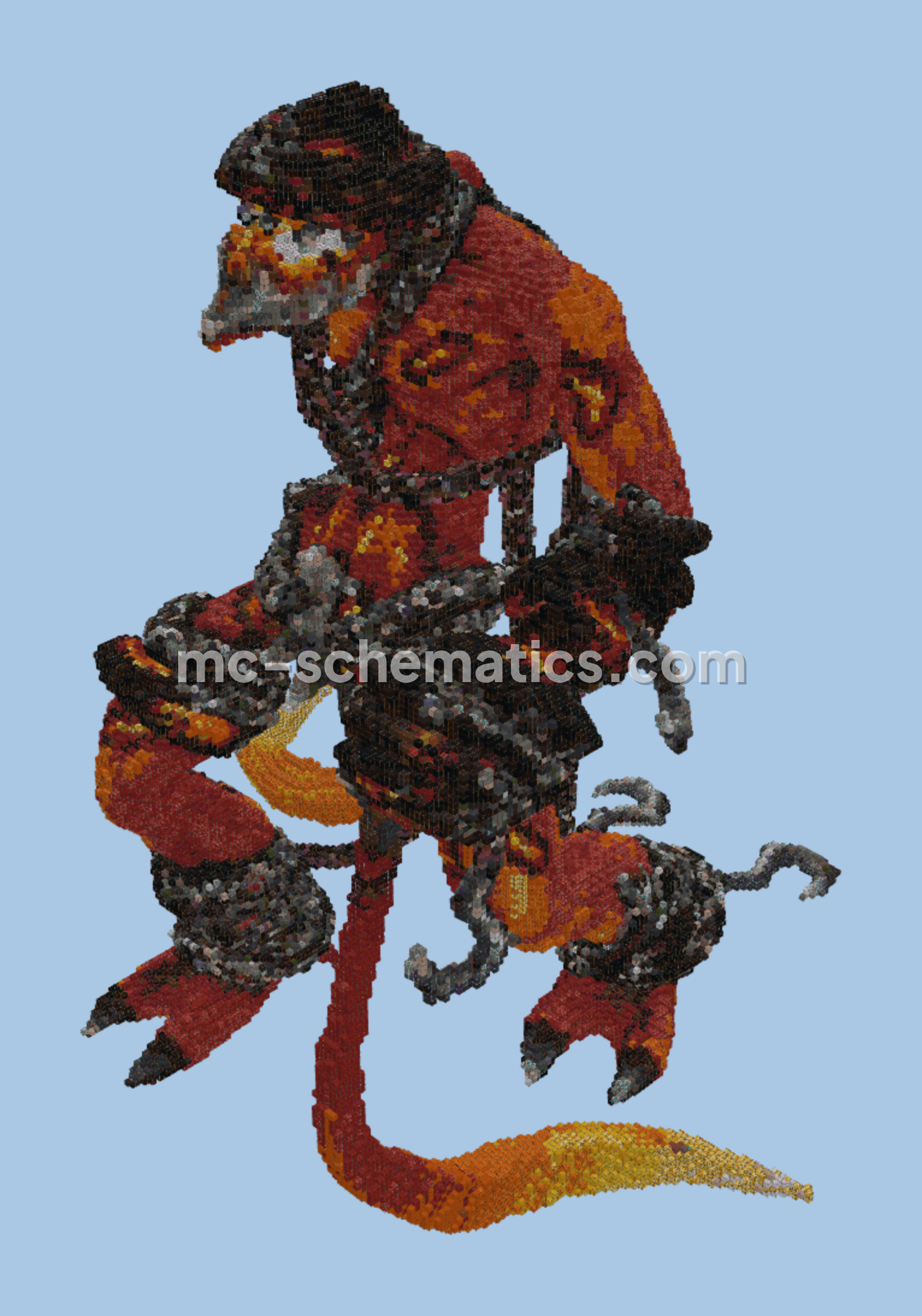 God Level Monster Statue Minecraft Build Minecraft schematic preview