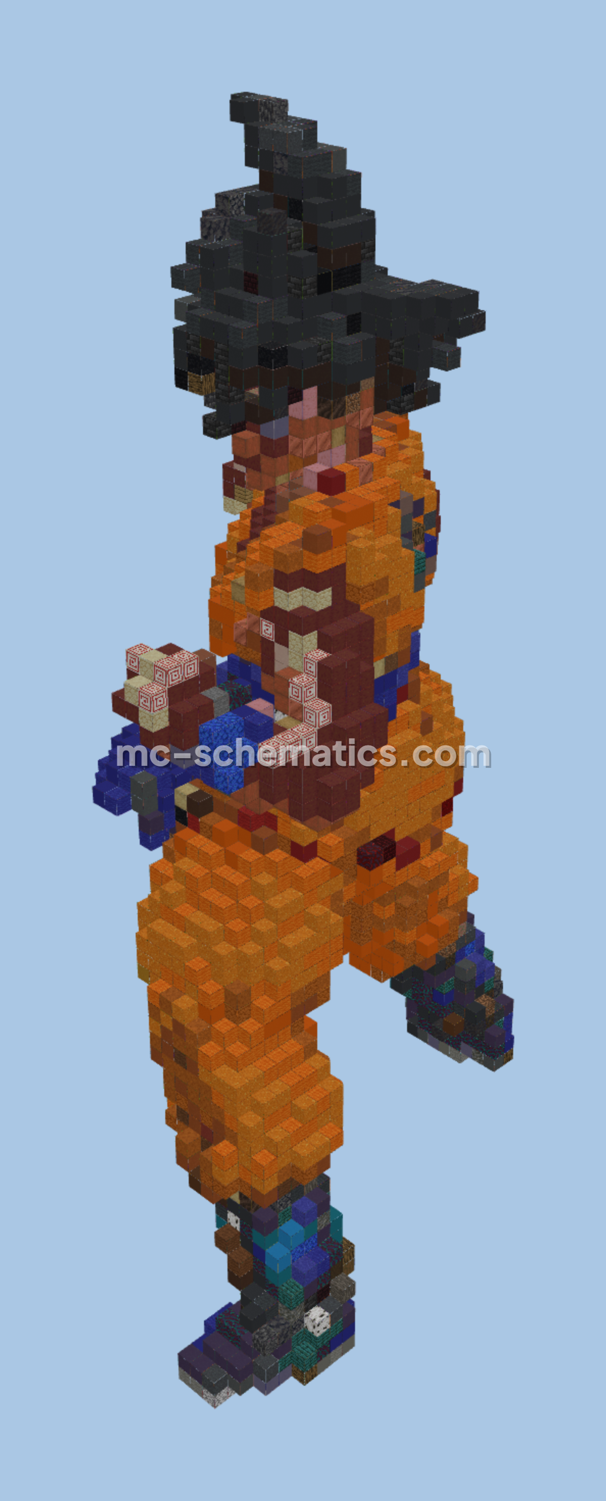 Goku Statue Minecraft schematic