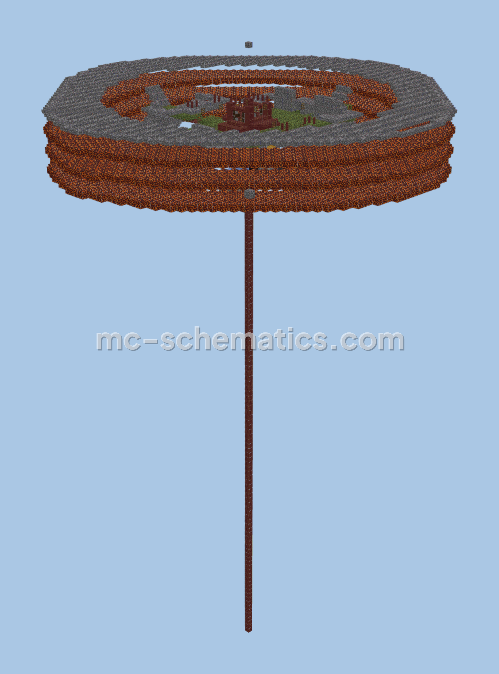 Massive Gold and XP Farm Minecraft schematic preview