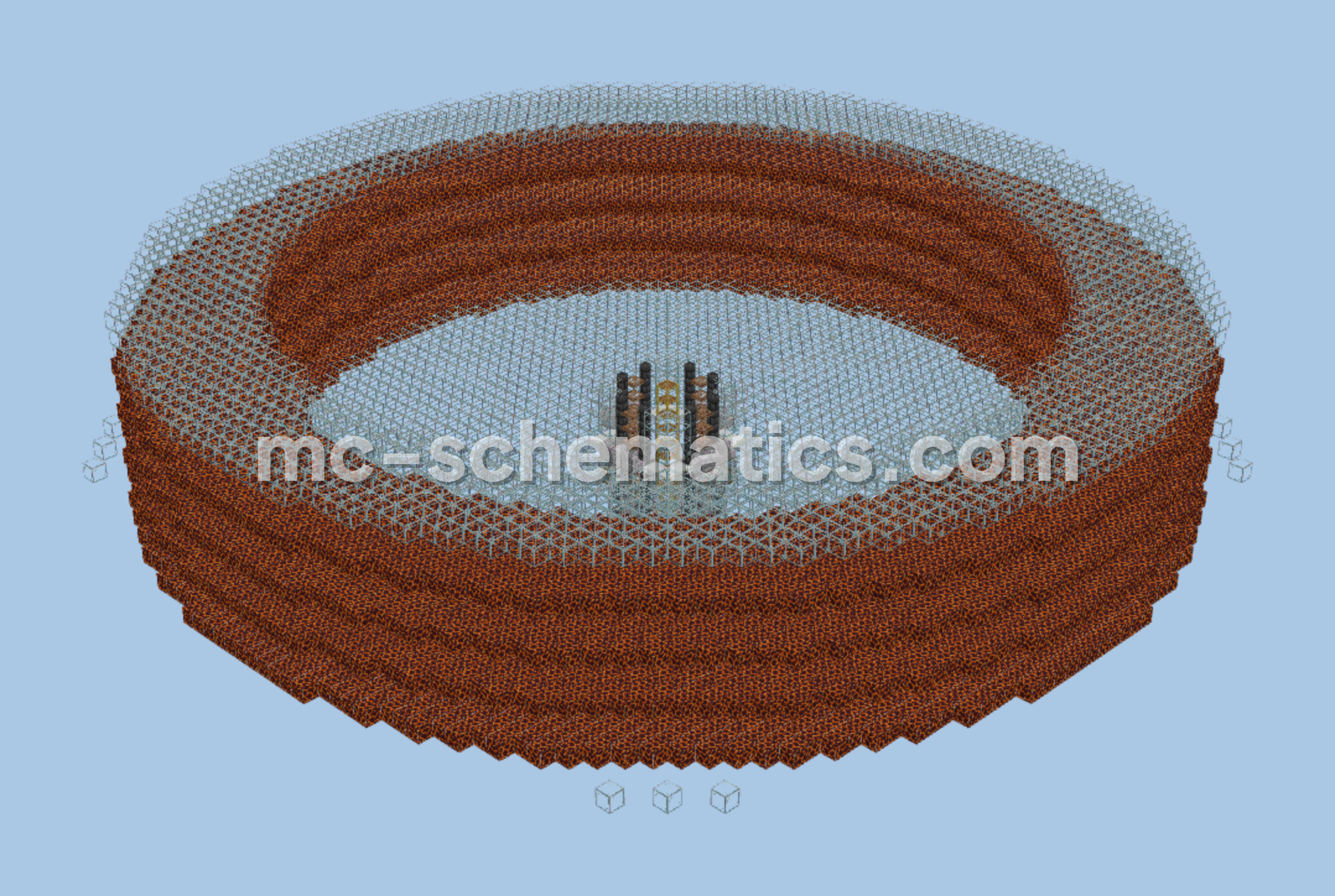 Gold And XP Farm Minecraft schematic