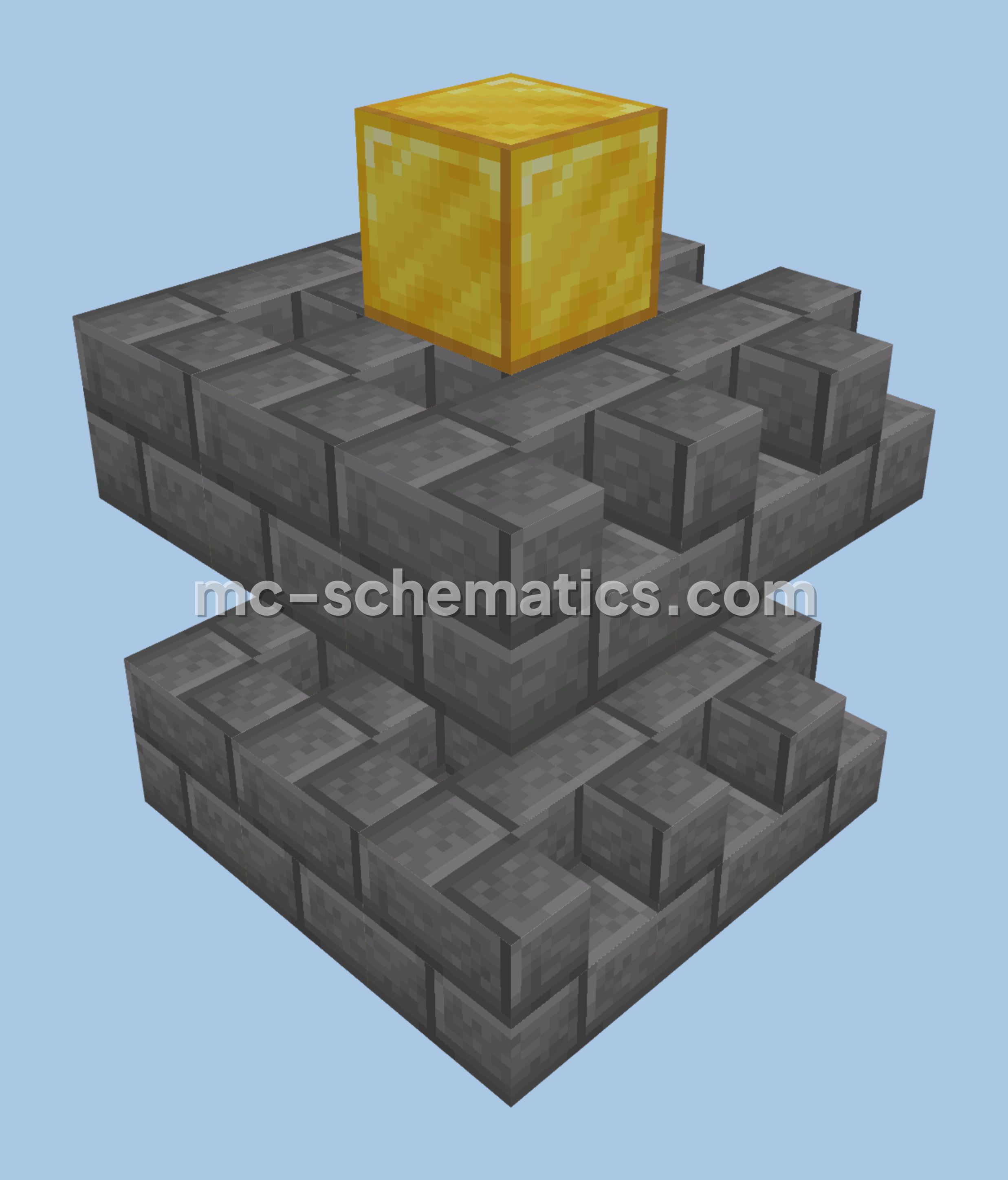 Gold Podium Decoration Minecraft schematic preview