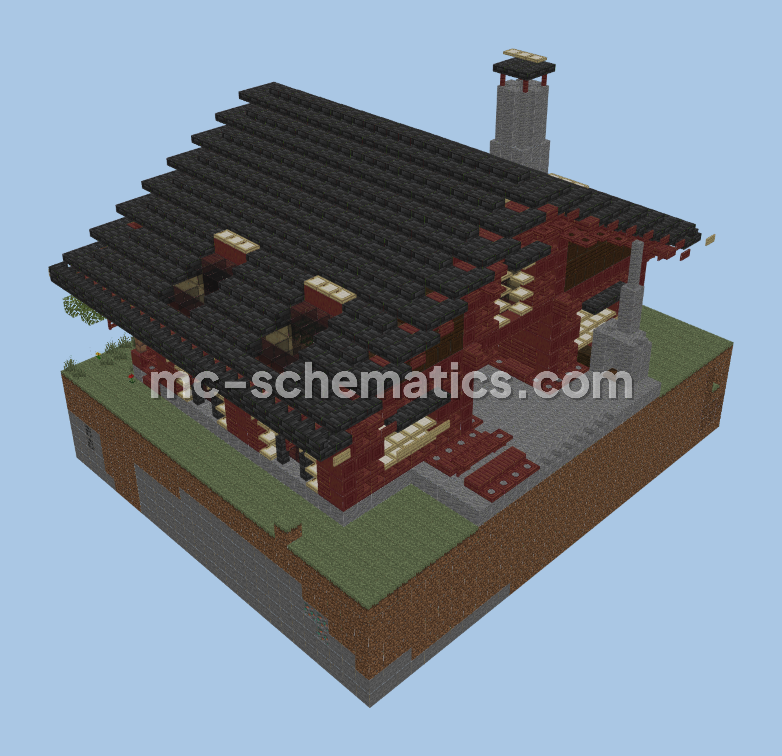 Golden Carrot Farm With Villagers Minecraft schematic preview
