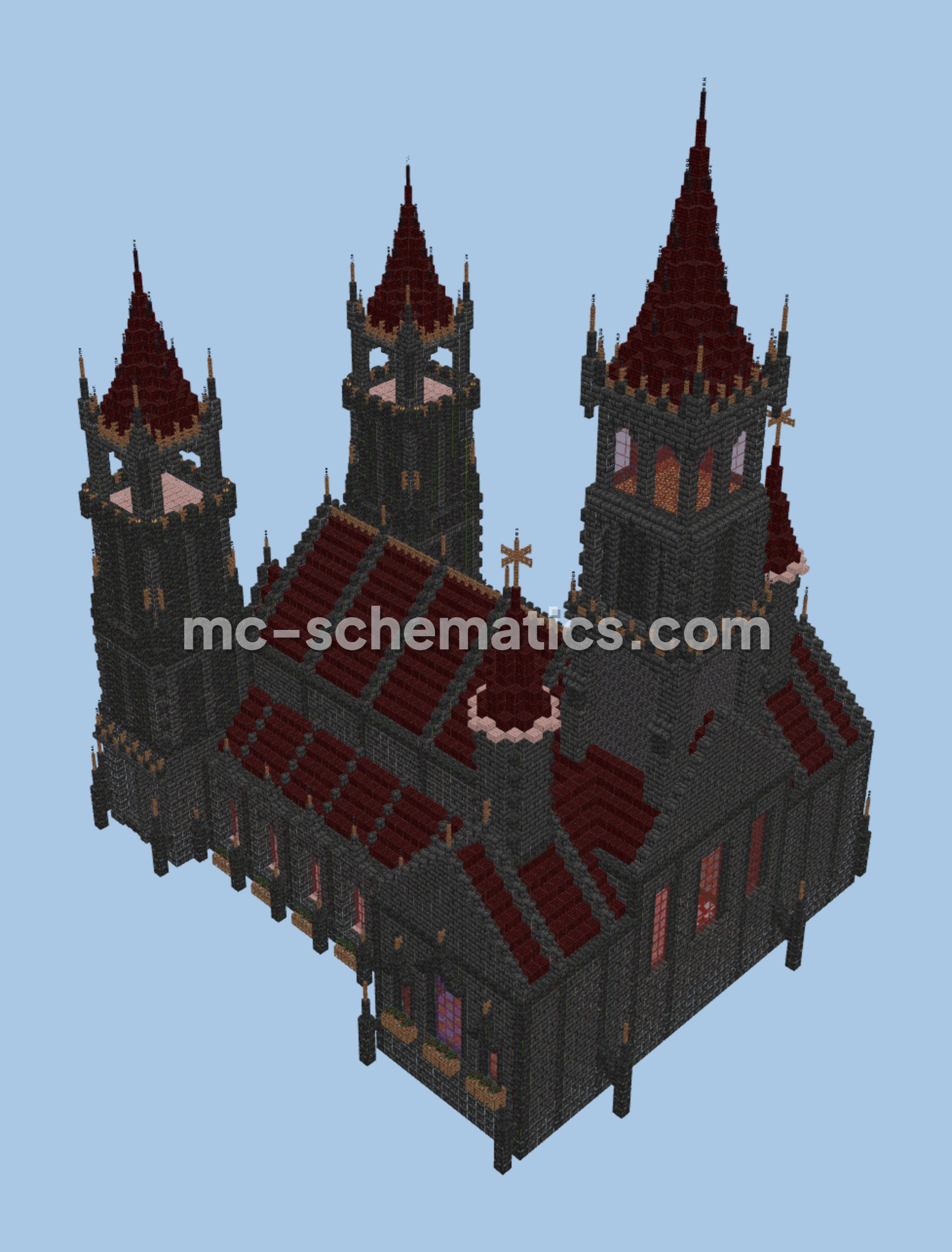 Gothic Cathedral Minecraft schematic preview