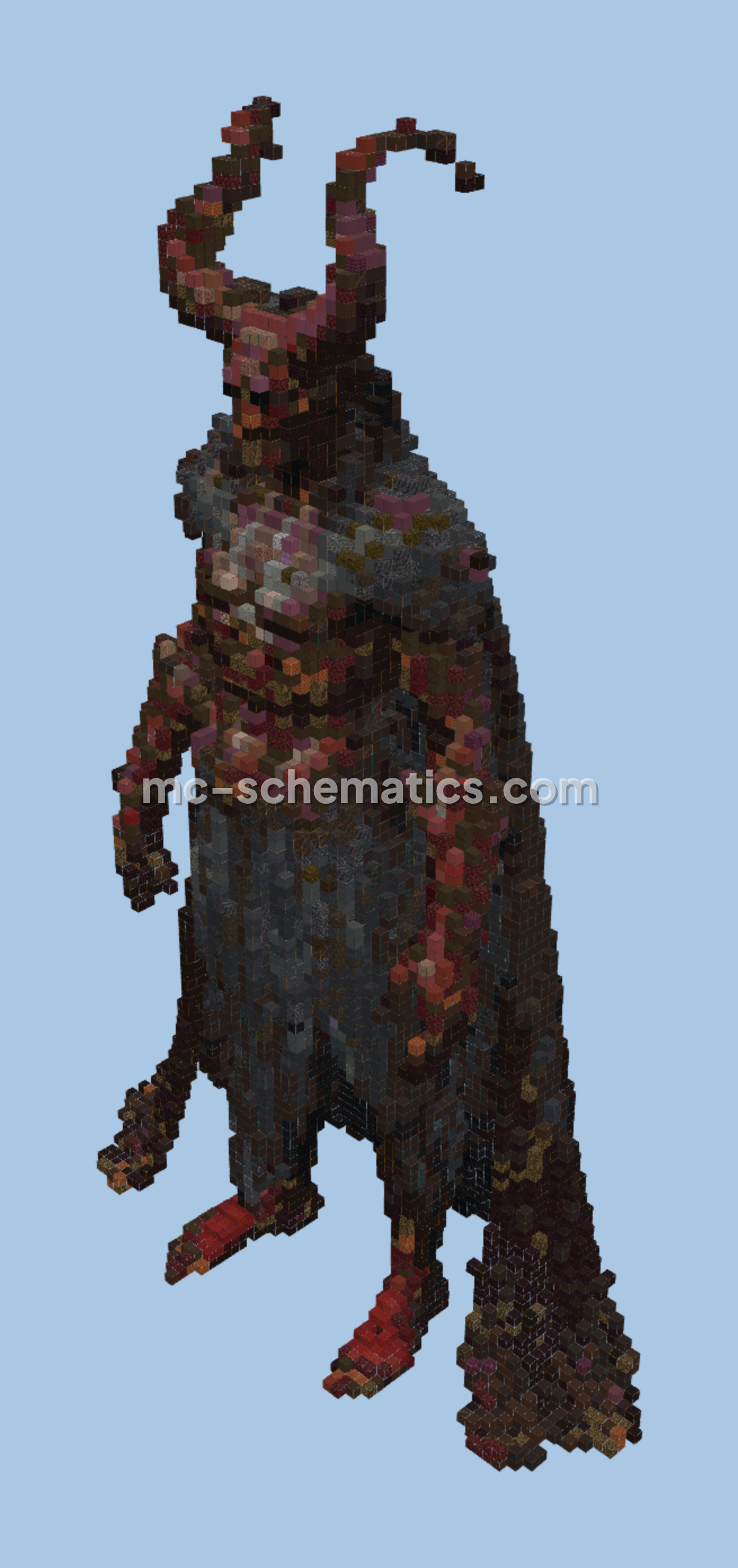 Gothic Devil Statue Minecraft schematic preview