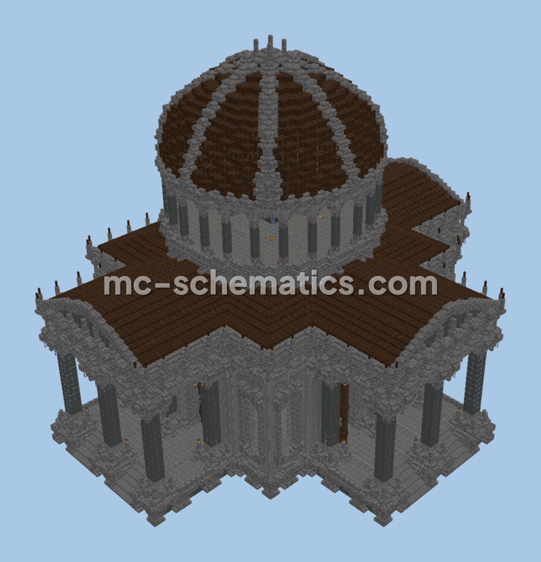 Grand Cathedral Minecraft schematic preview