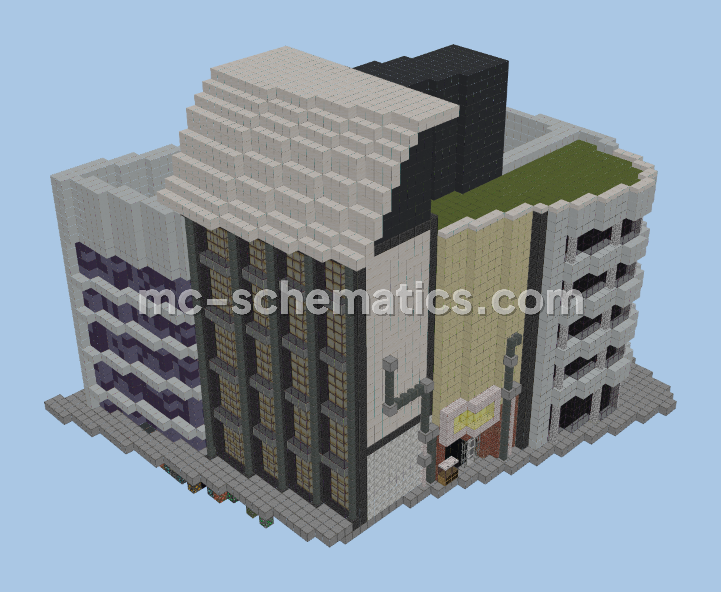 Grand City Palace Structure Minecraft schematic preview