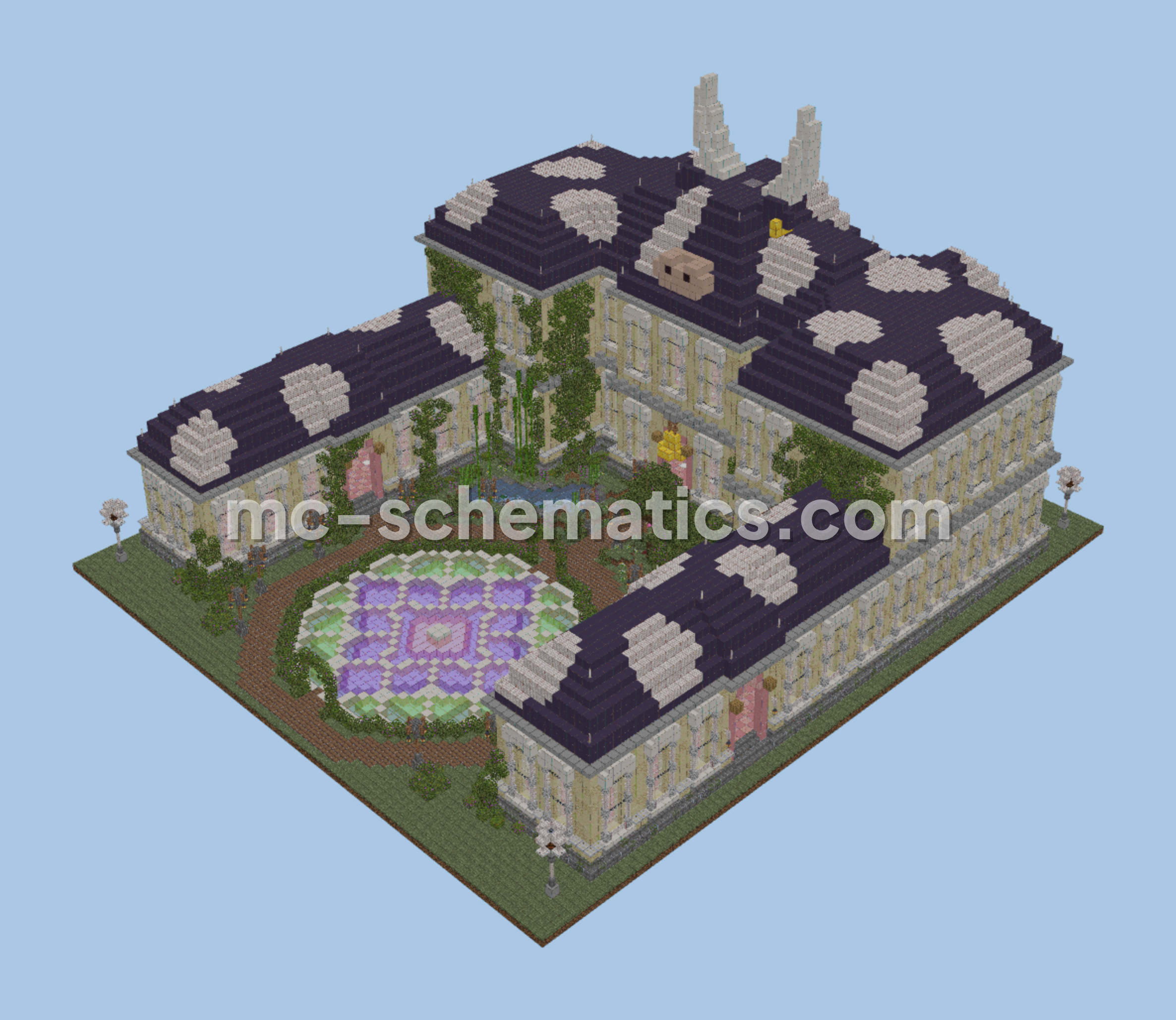 Grand Mansion Minecraft schematic preview