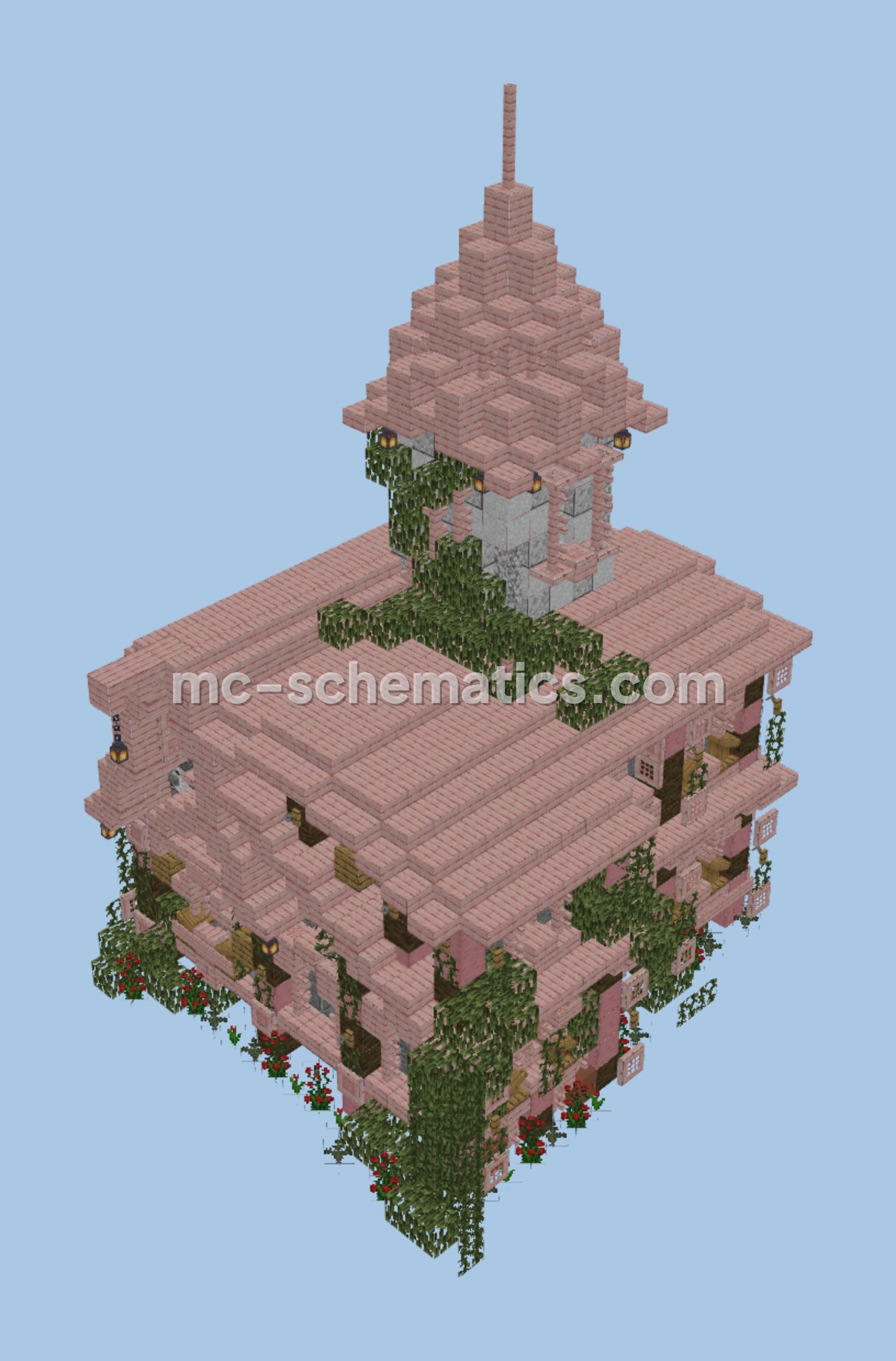 Grand Medieval Manor House Minecraft Build Minecraft schematic