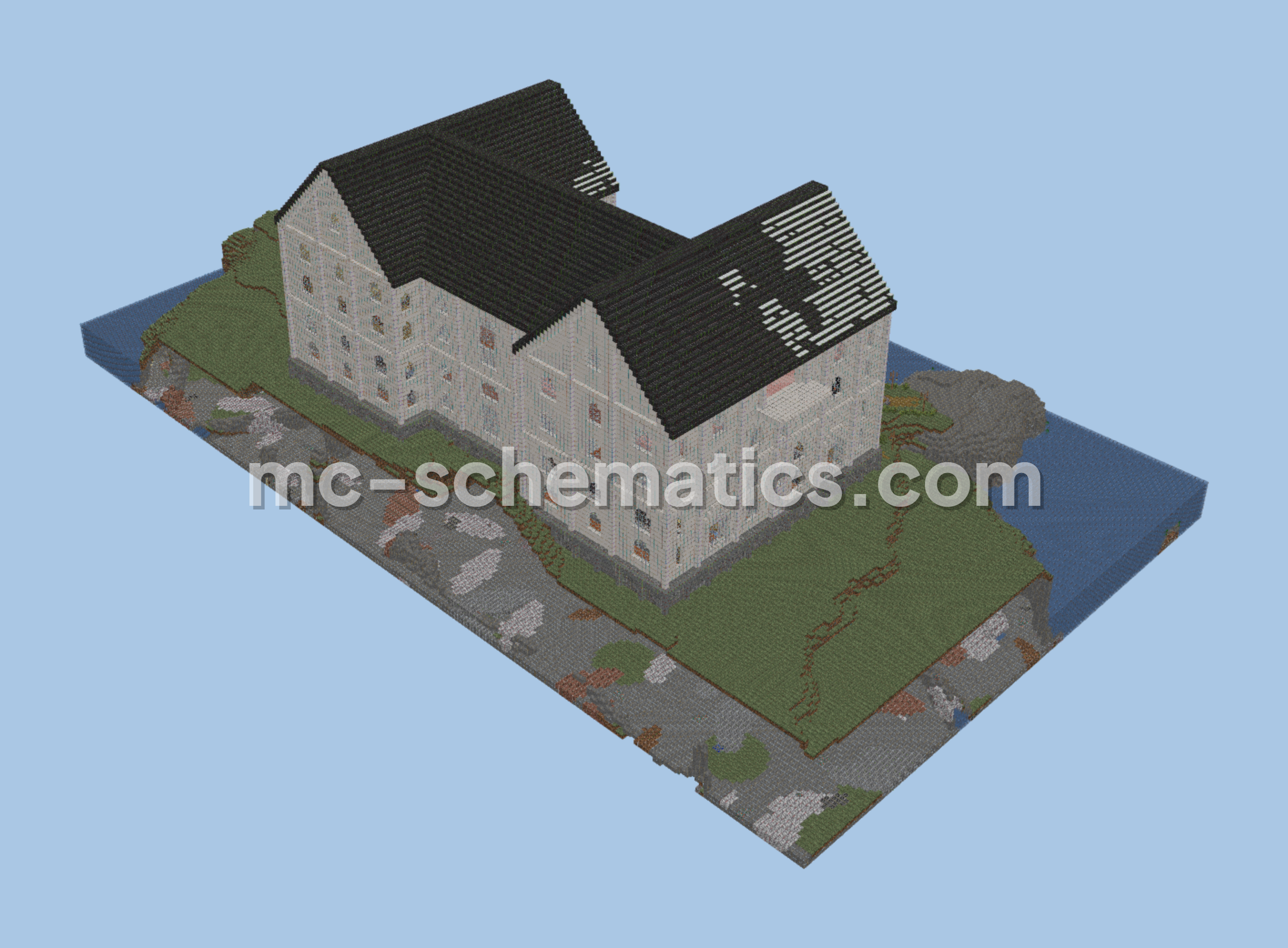 Grand Palace Survival Base Minecraft schematic preview