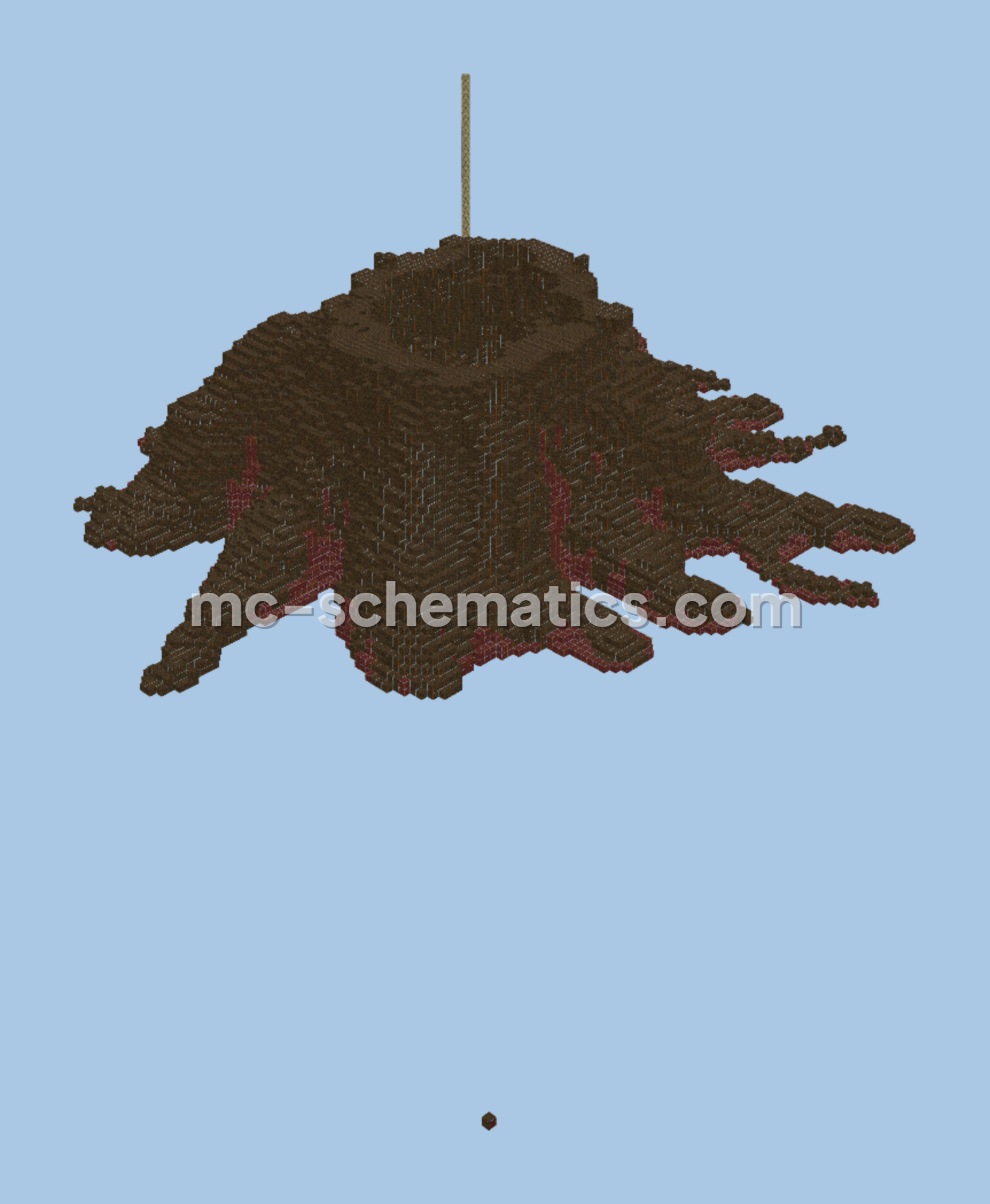 Grand Treehouse Base Design Minecraft schematic preview