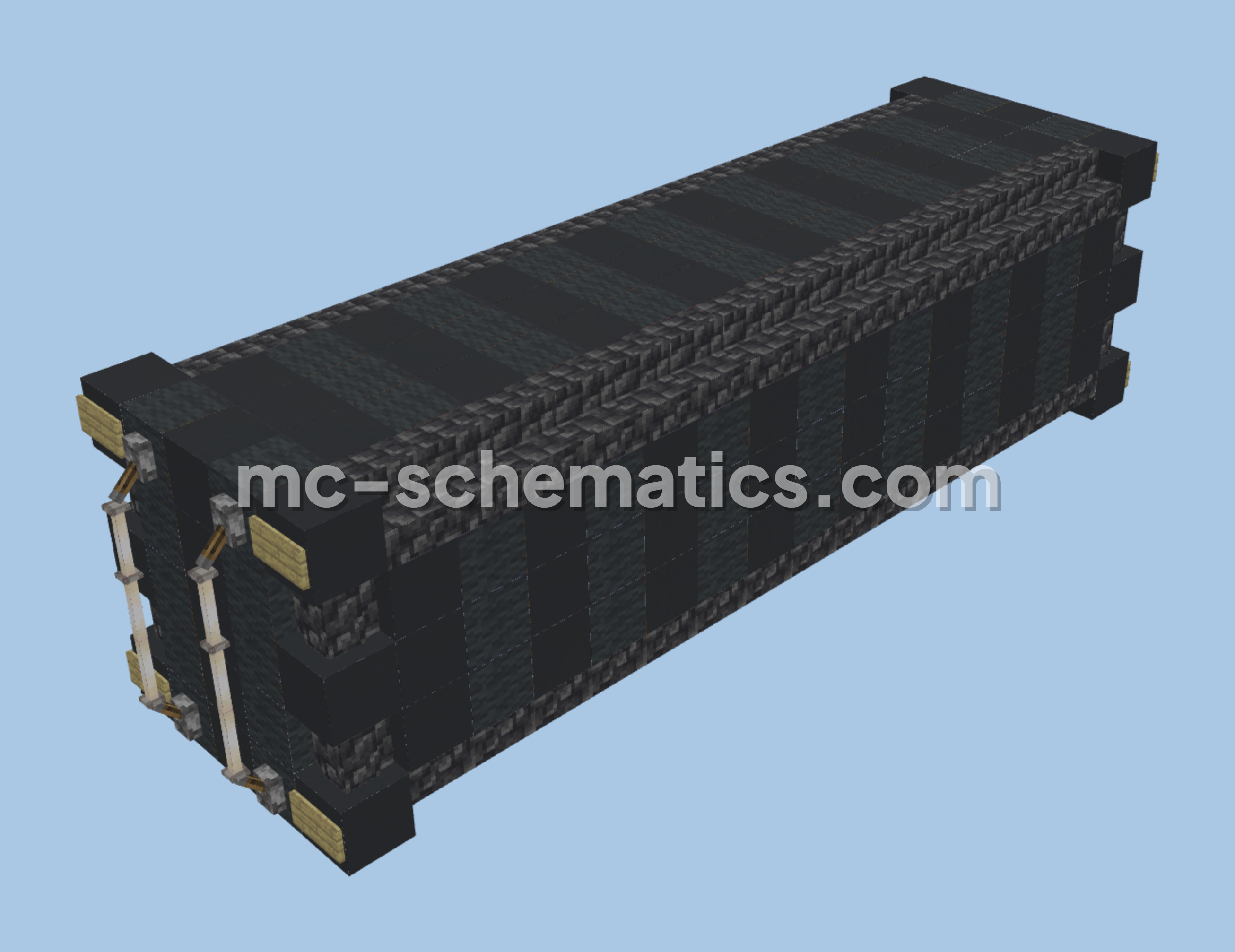Gray Container Build Minecraft schematic preview