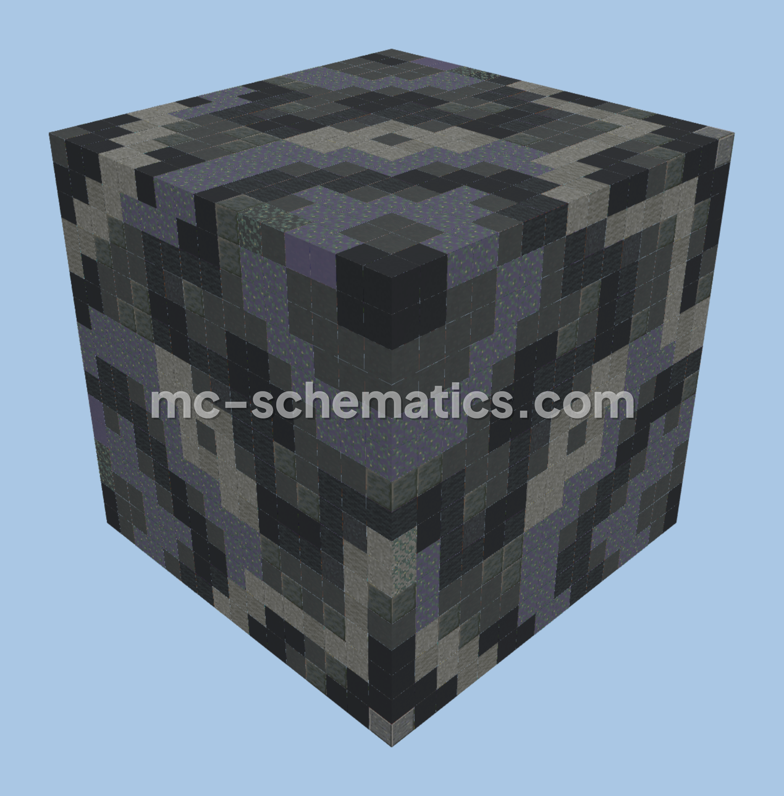 Gray Glazed Terracotta Structure Minecraft schematic preview