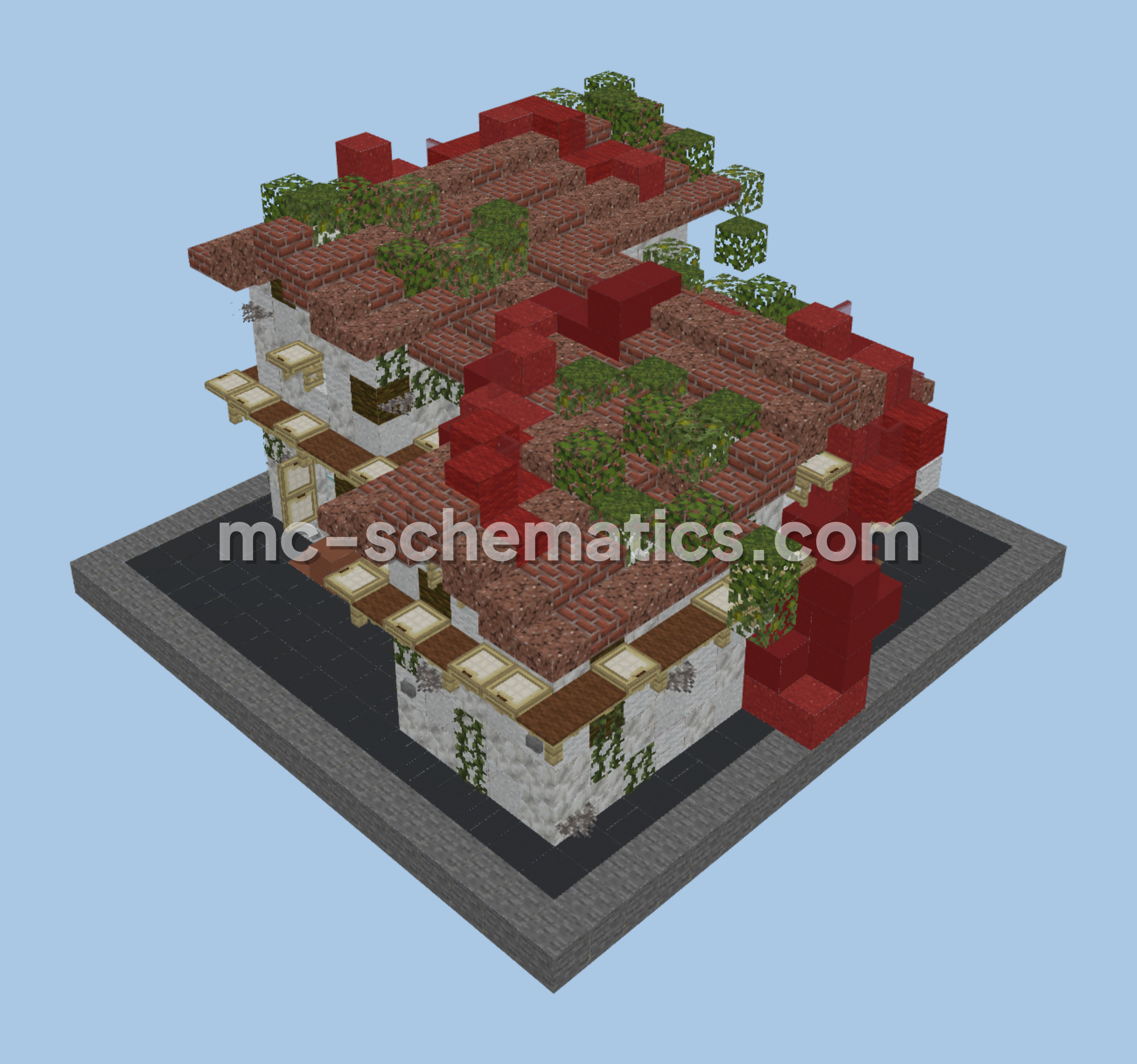 Greek Houses 1-5 Fantasy Style Minecraft schematic preview