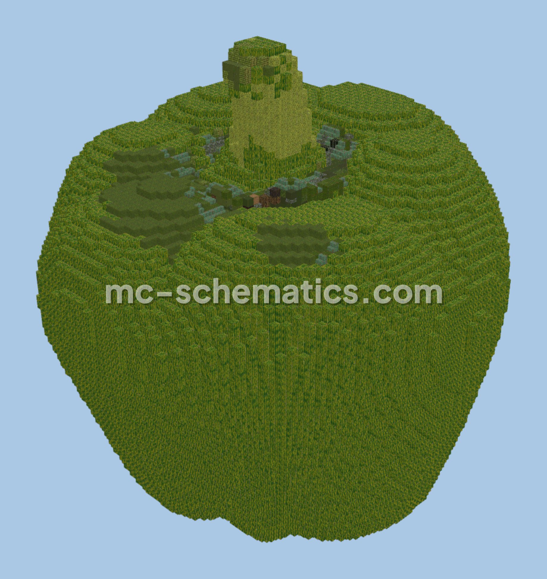 Green Bellpepper Decoration Minecraft schematic preview