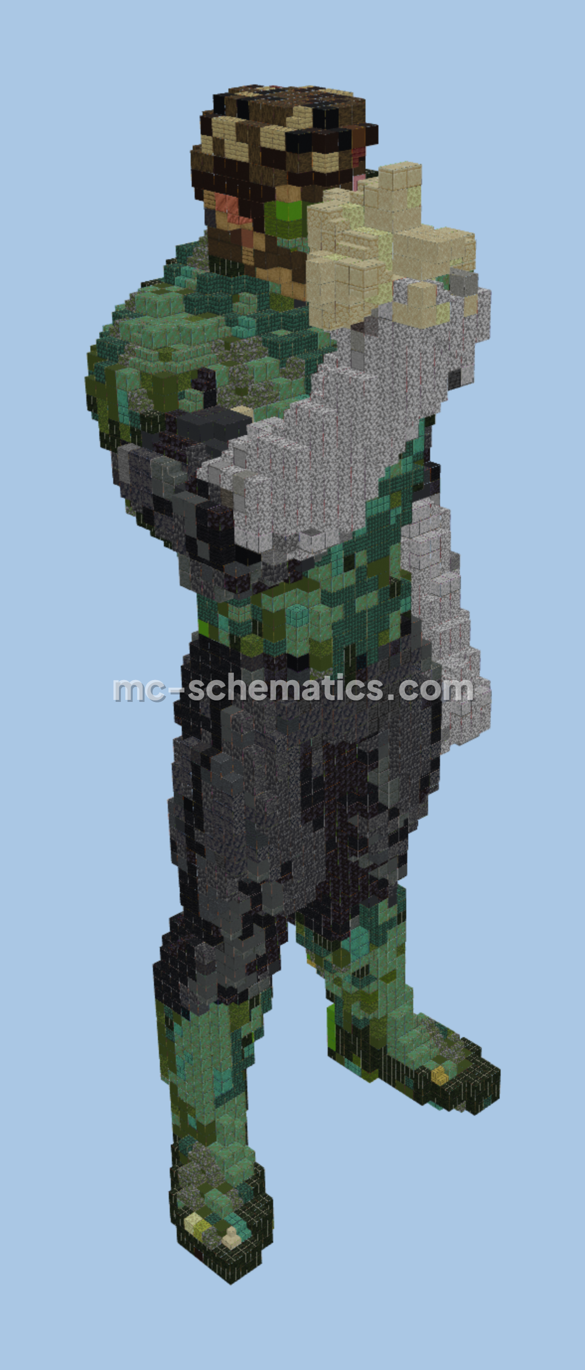 Green Lantern Minecraft Build Minecraft schematic preview
