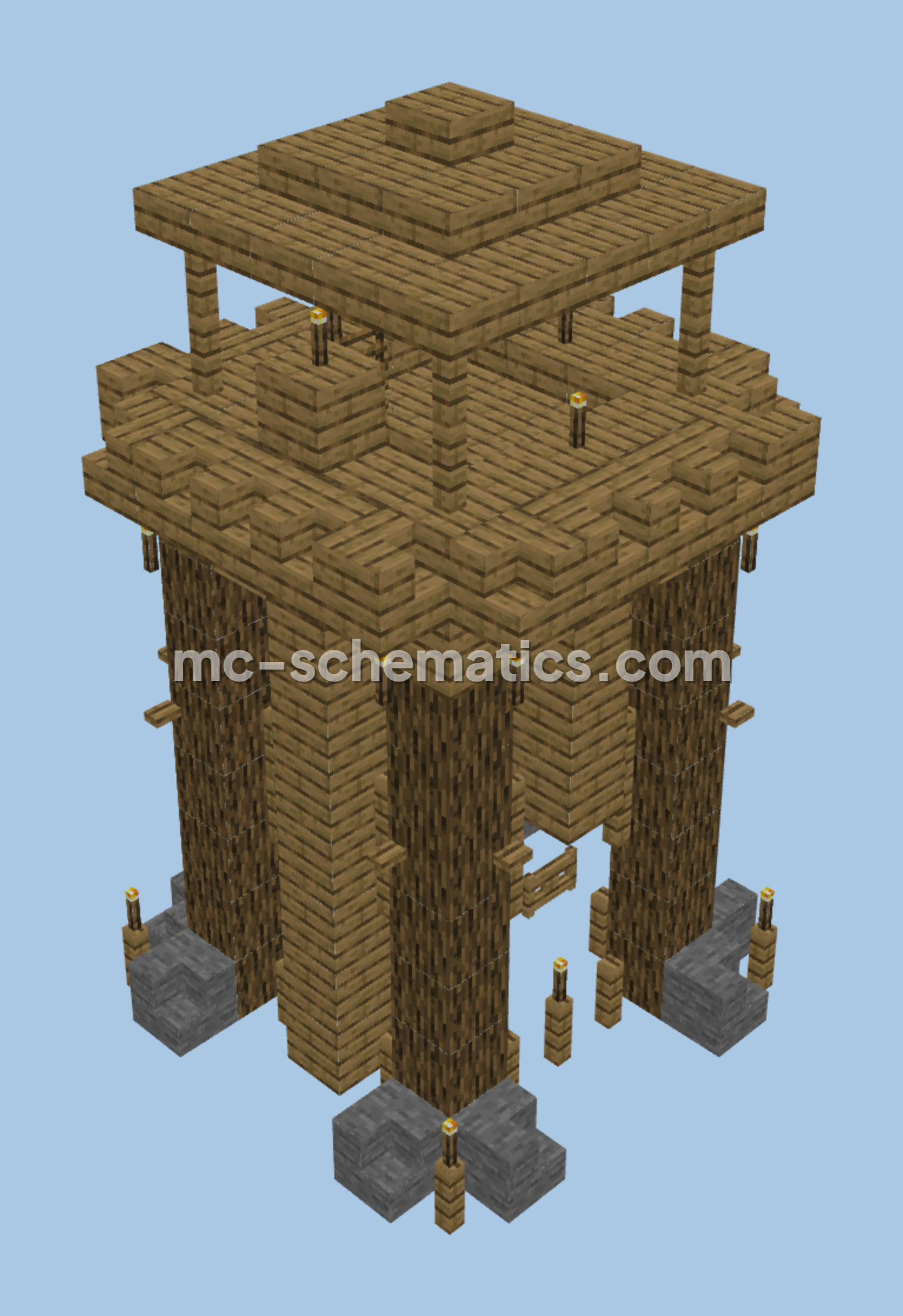 Guard Tower Level 2 Minecraft schematic preview