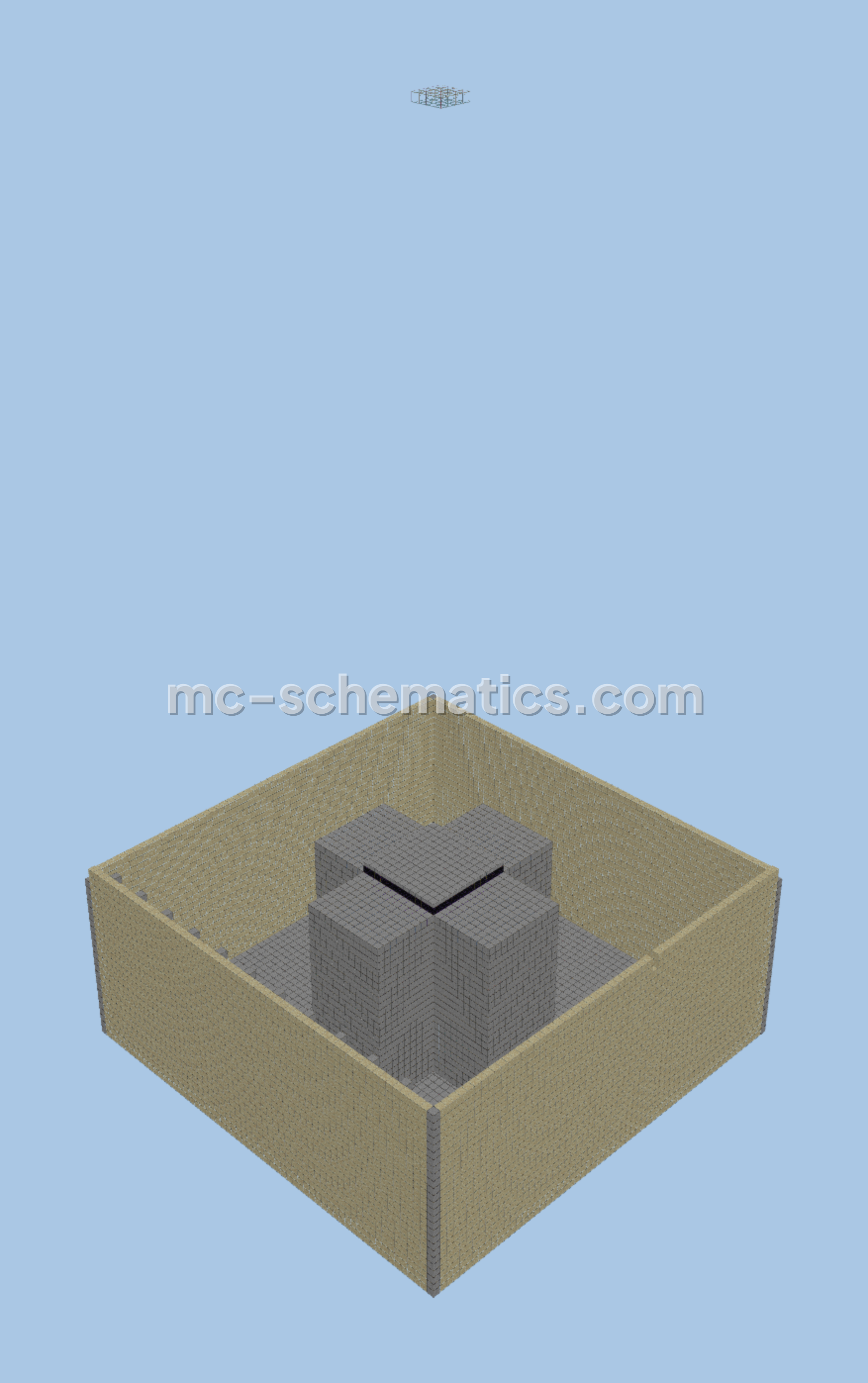 Guardian Farm With Storage Minecraft schematic preview