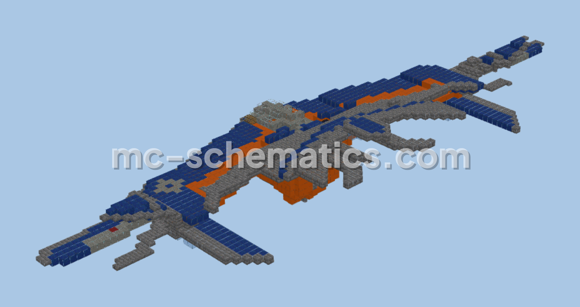 Guardians of Galaxy Milano Starship Minecraft schematic preview