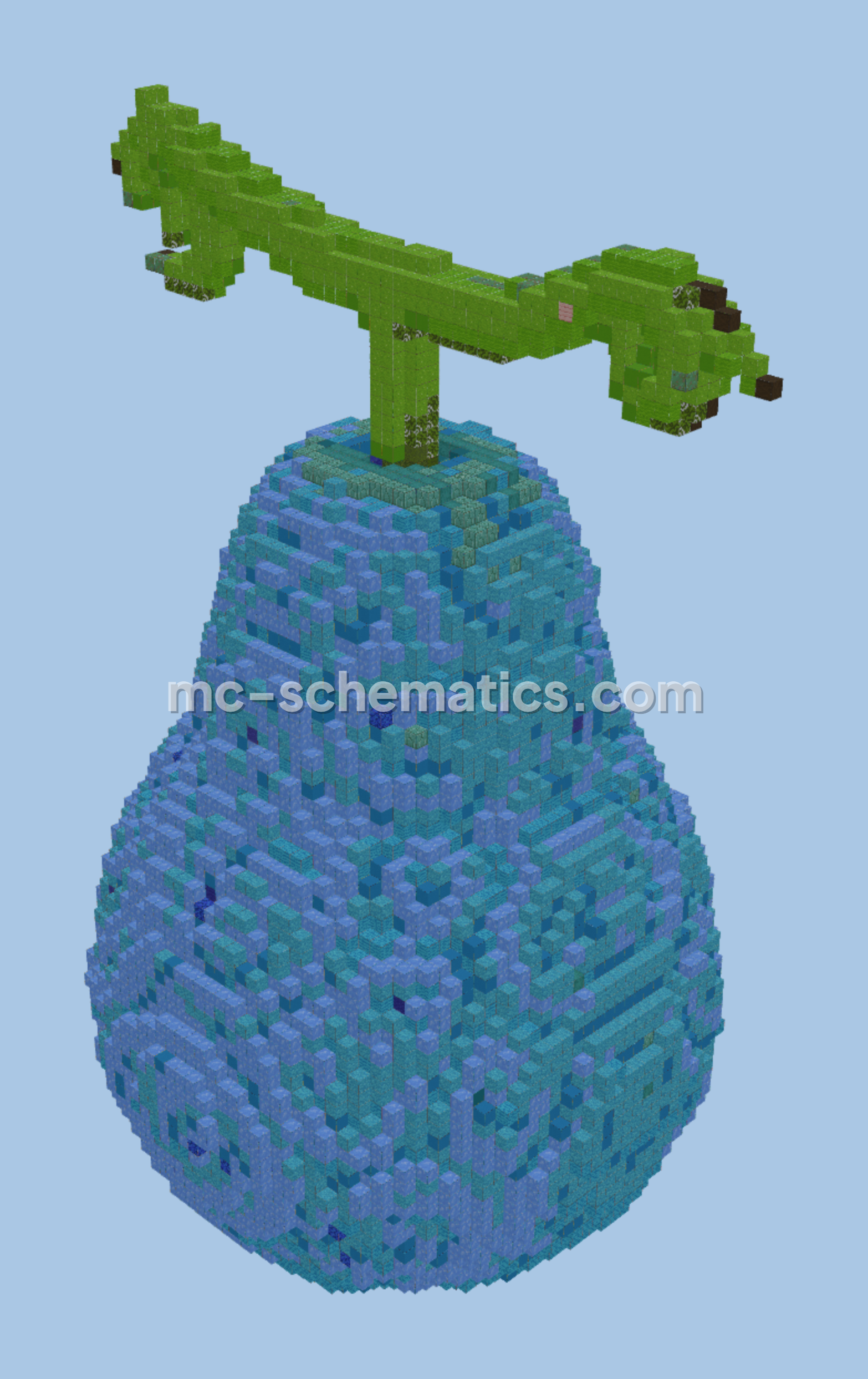 Gura Gura No Mi Structure Minecraft schematic preview