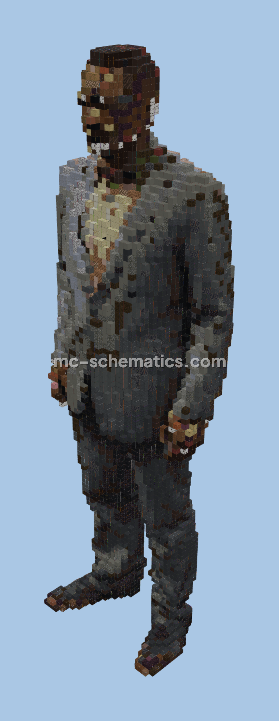 Gustavo Fring Statue Minecraft schematic preview