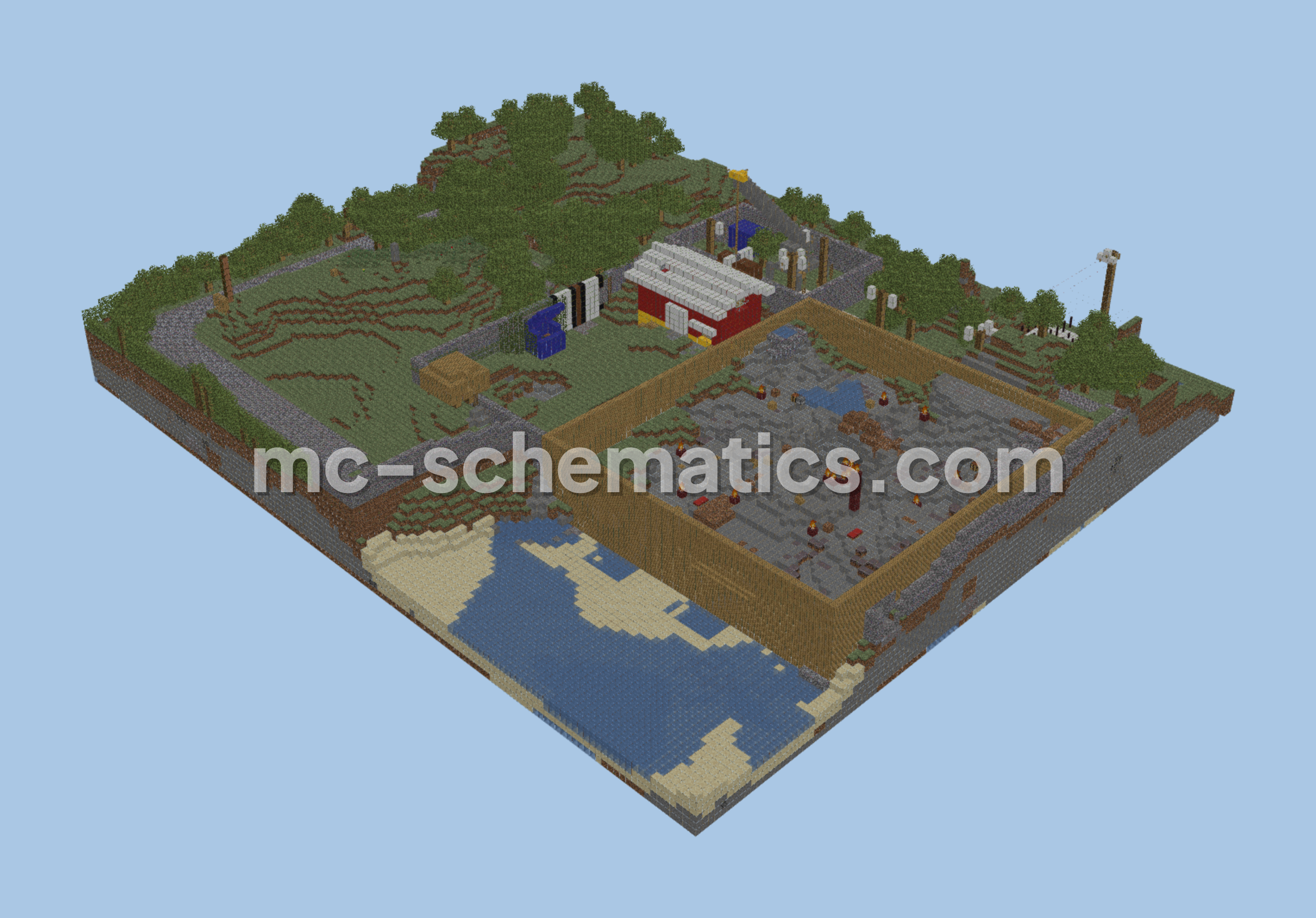 Half-Life Sprucecape Junkyard Adventure Map Minecraft schematic preview