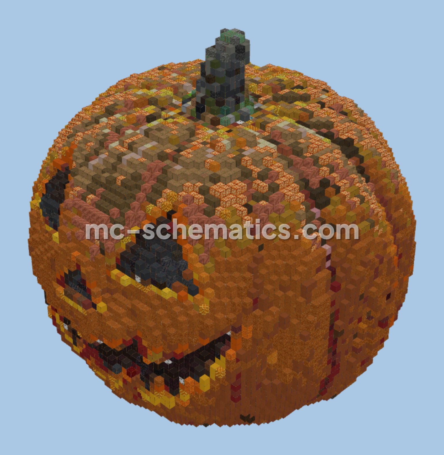 Halloween Pumpkin Decoration Minecraft schematic preview