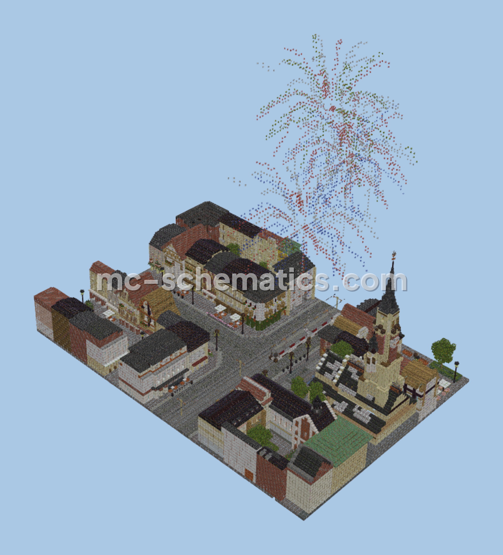 Happy New Year 2025 Structure Minecraft schematic preview
